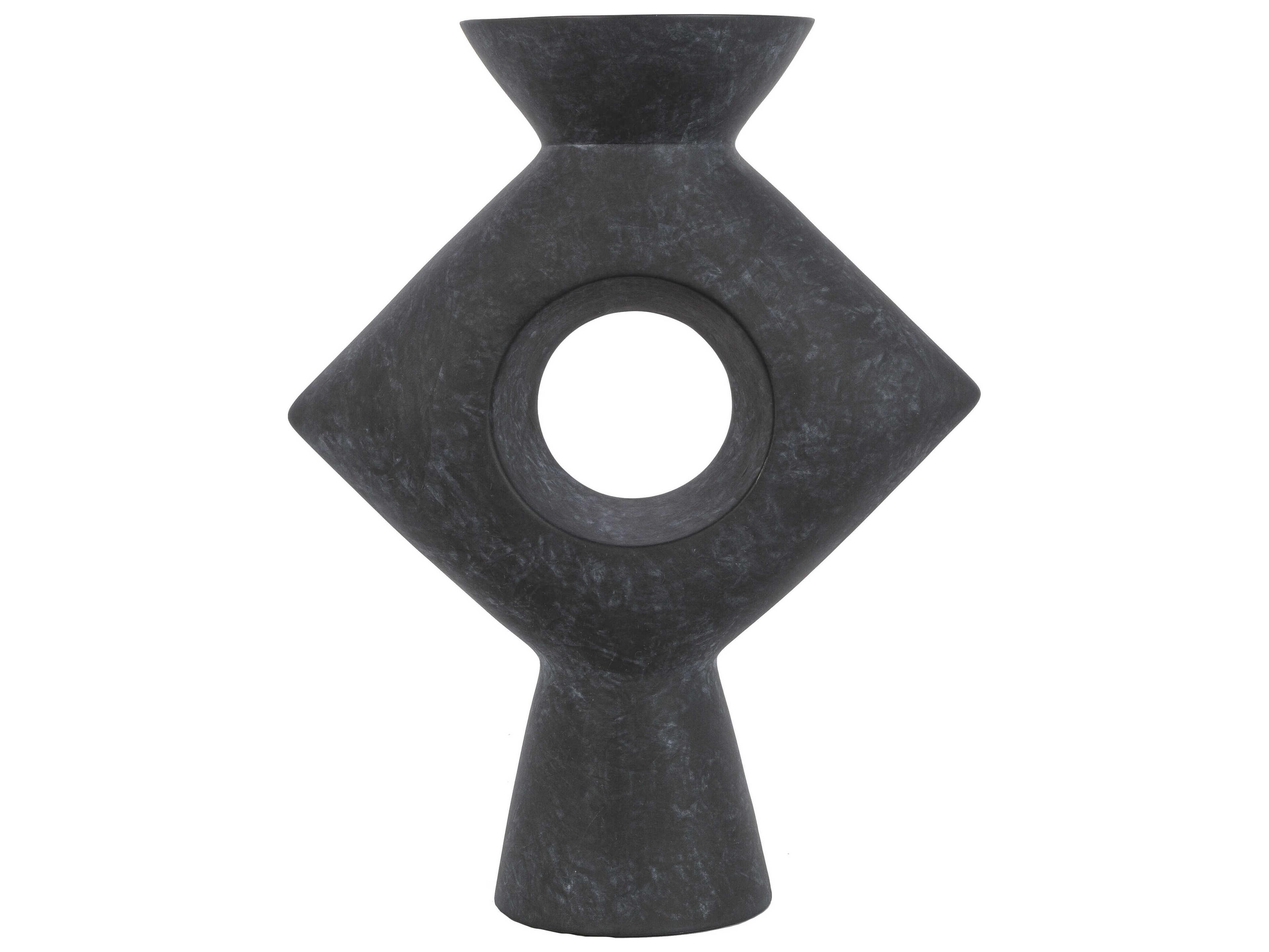 Surya Yagya Black Vase