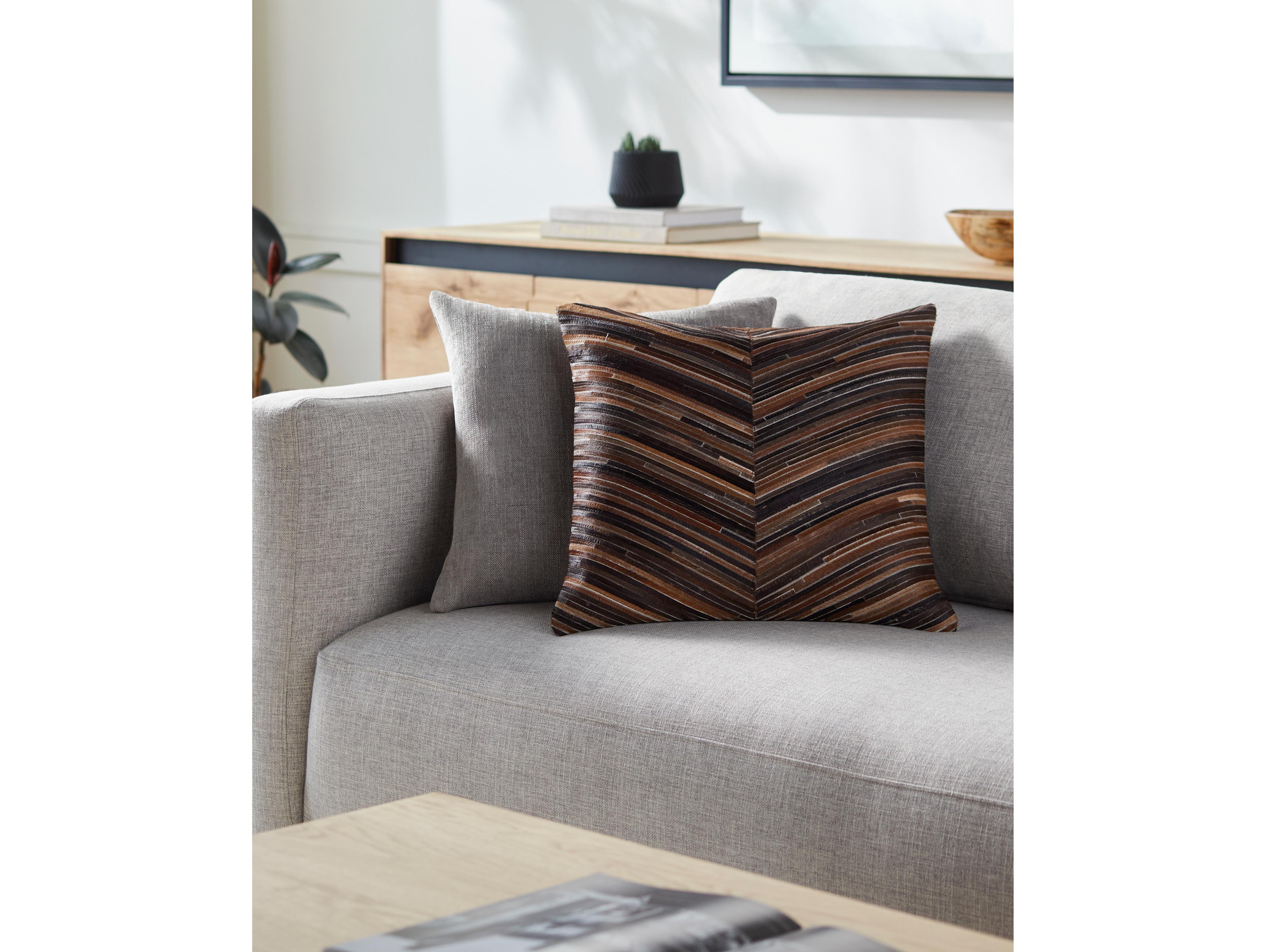 Surya Zander Caramel Pillow