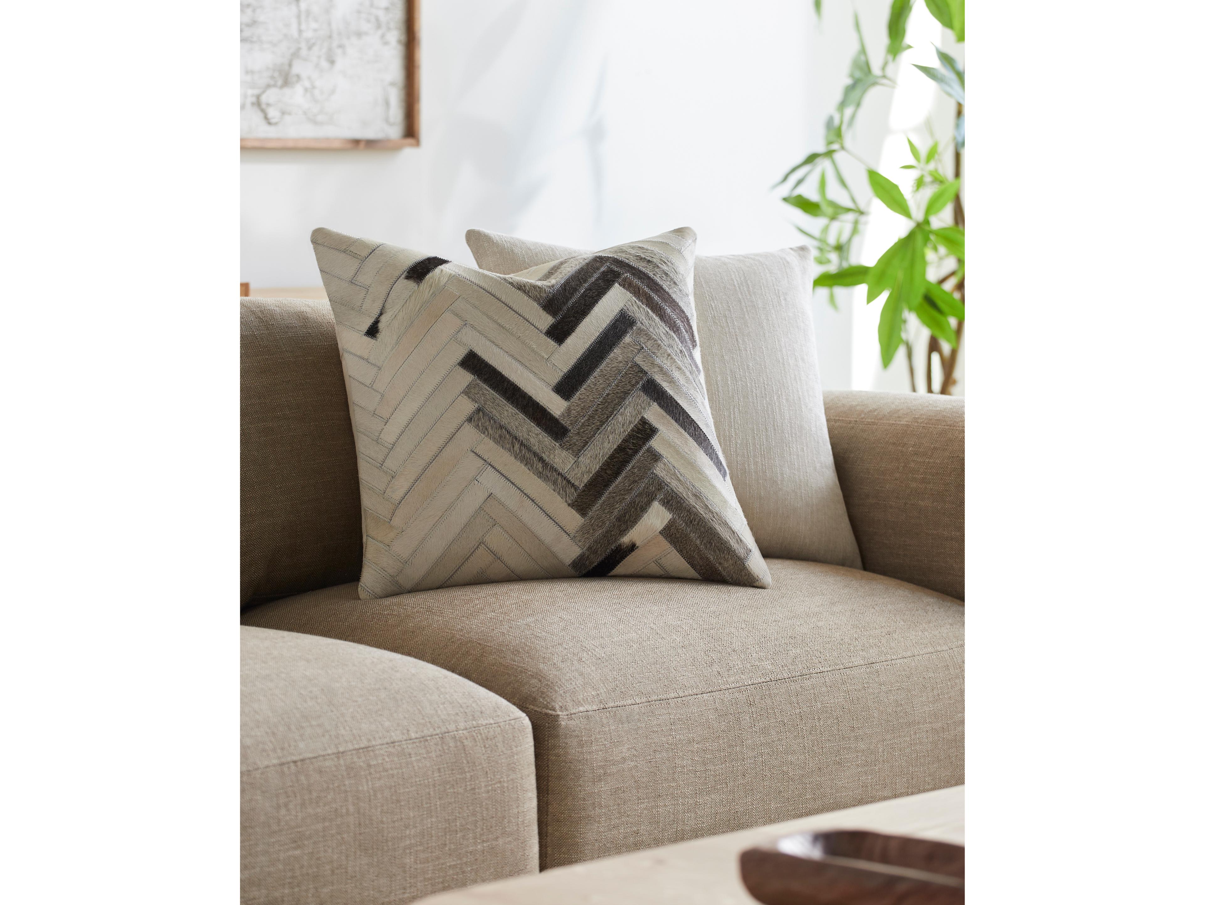 Surya Zander Charcoal Pillow
