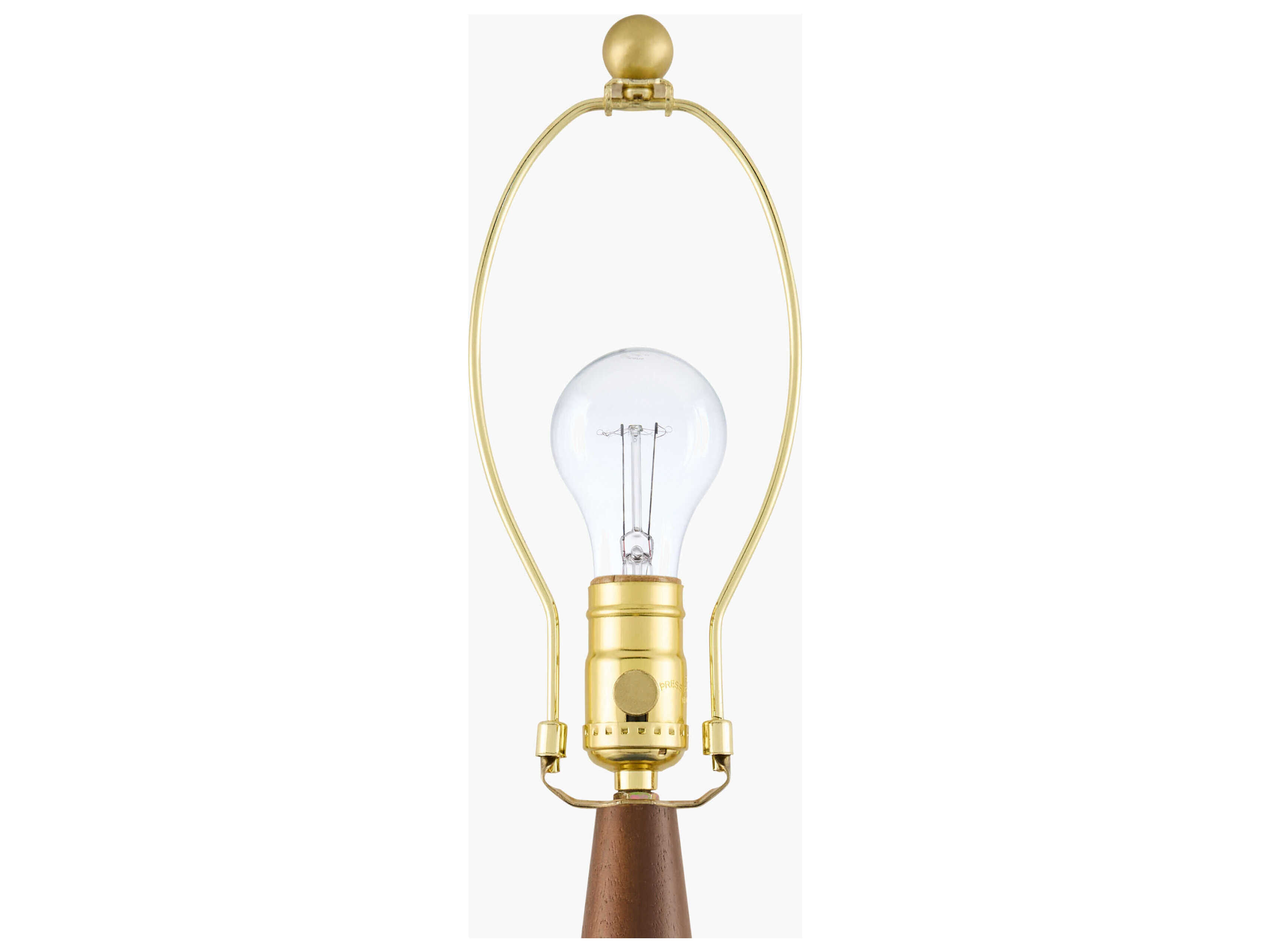 Surya Ziniare Dark Brown Linen Buffet Lamp