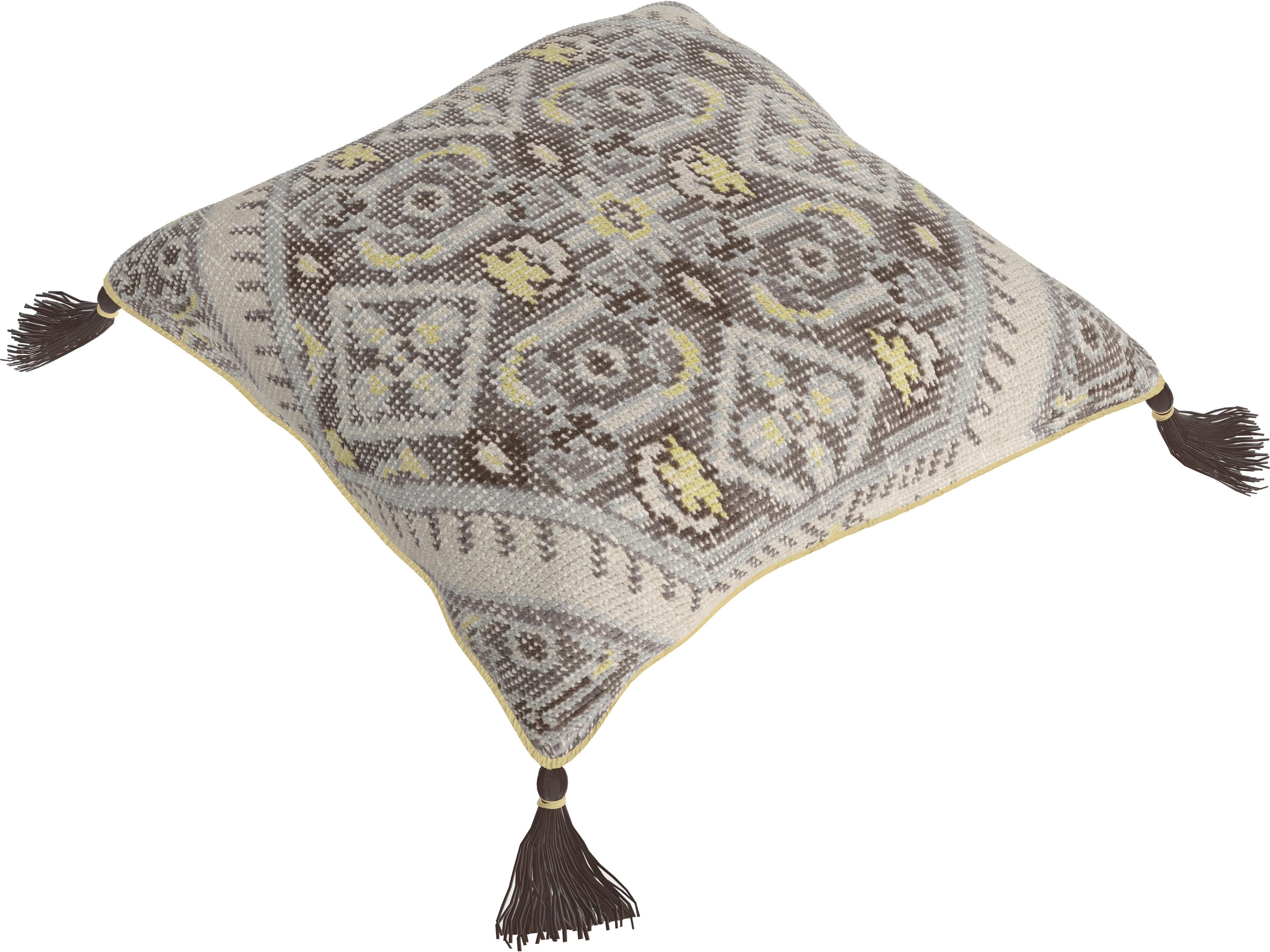 Surya Zahra Charcoal Pillow