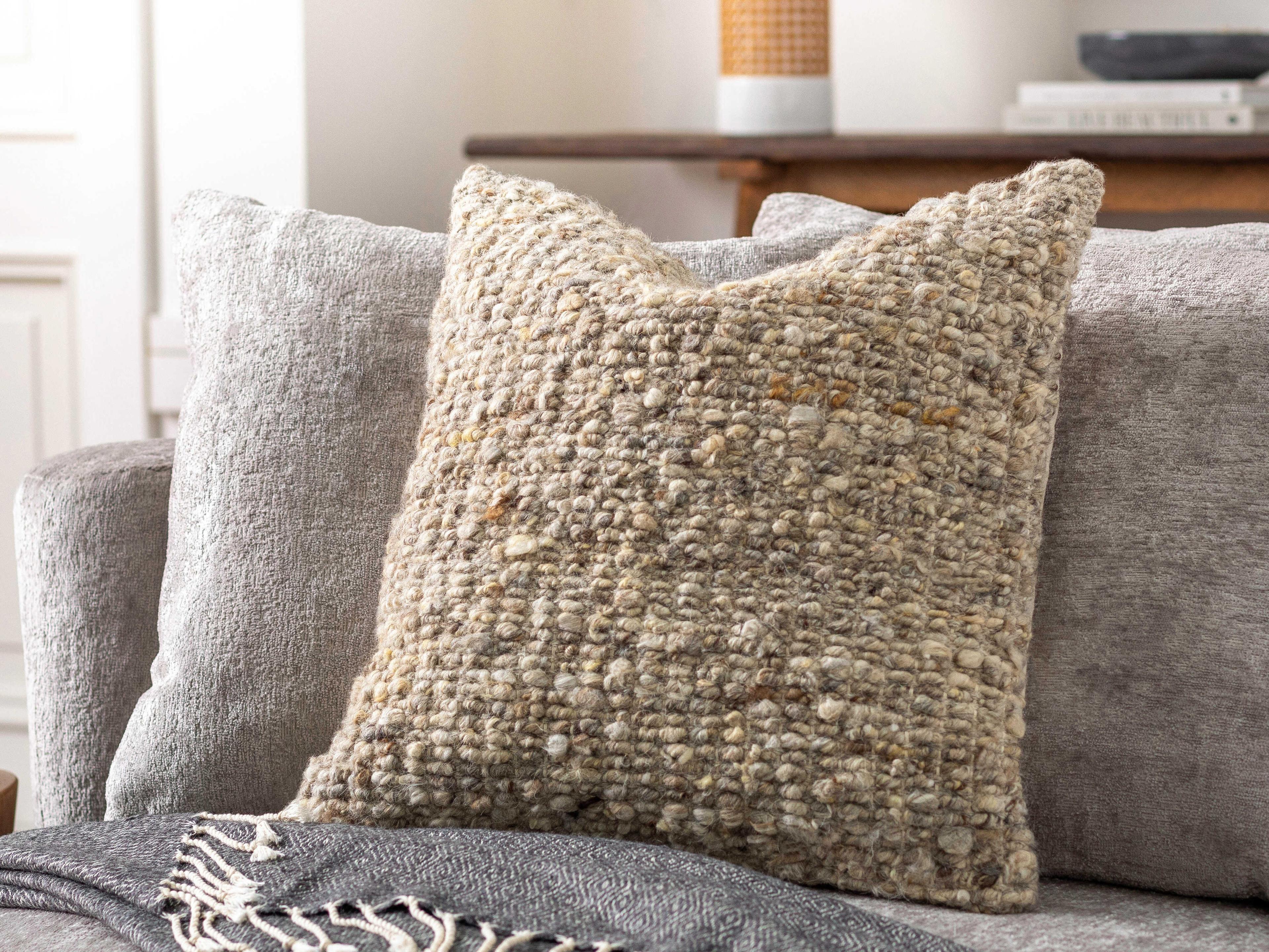 Surya Zayden Oatmeal Pillow