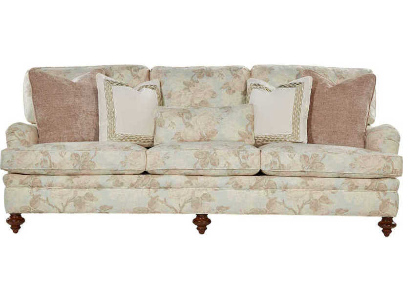 Theodore Alexander Betanie Expresso Upholstered Sofa