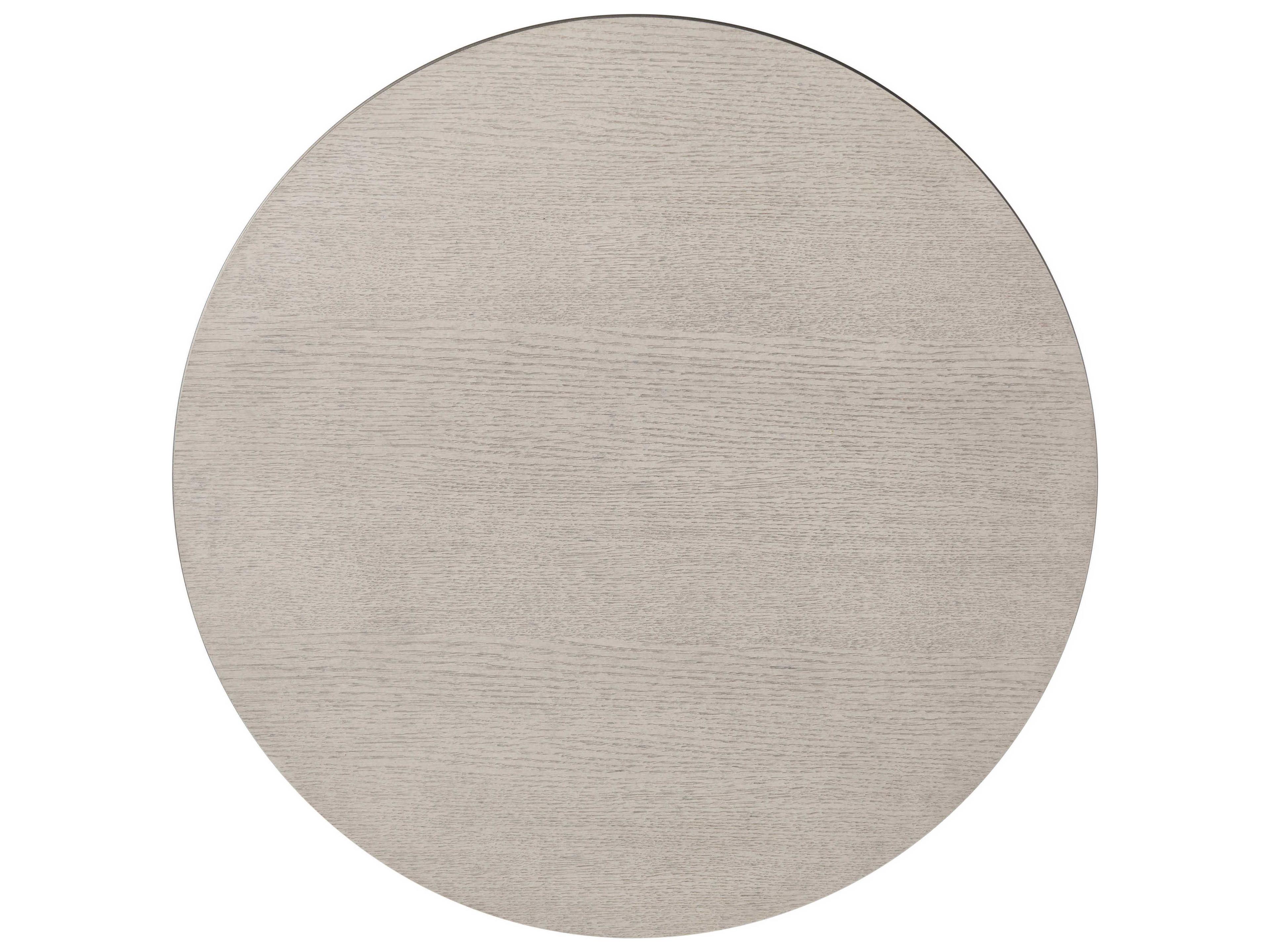 Theodore Alexander Isola Round Wood Gowan Matte Tungsten End Table