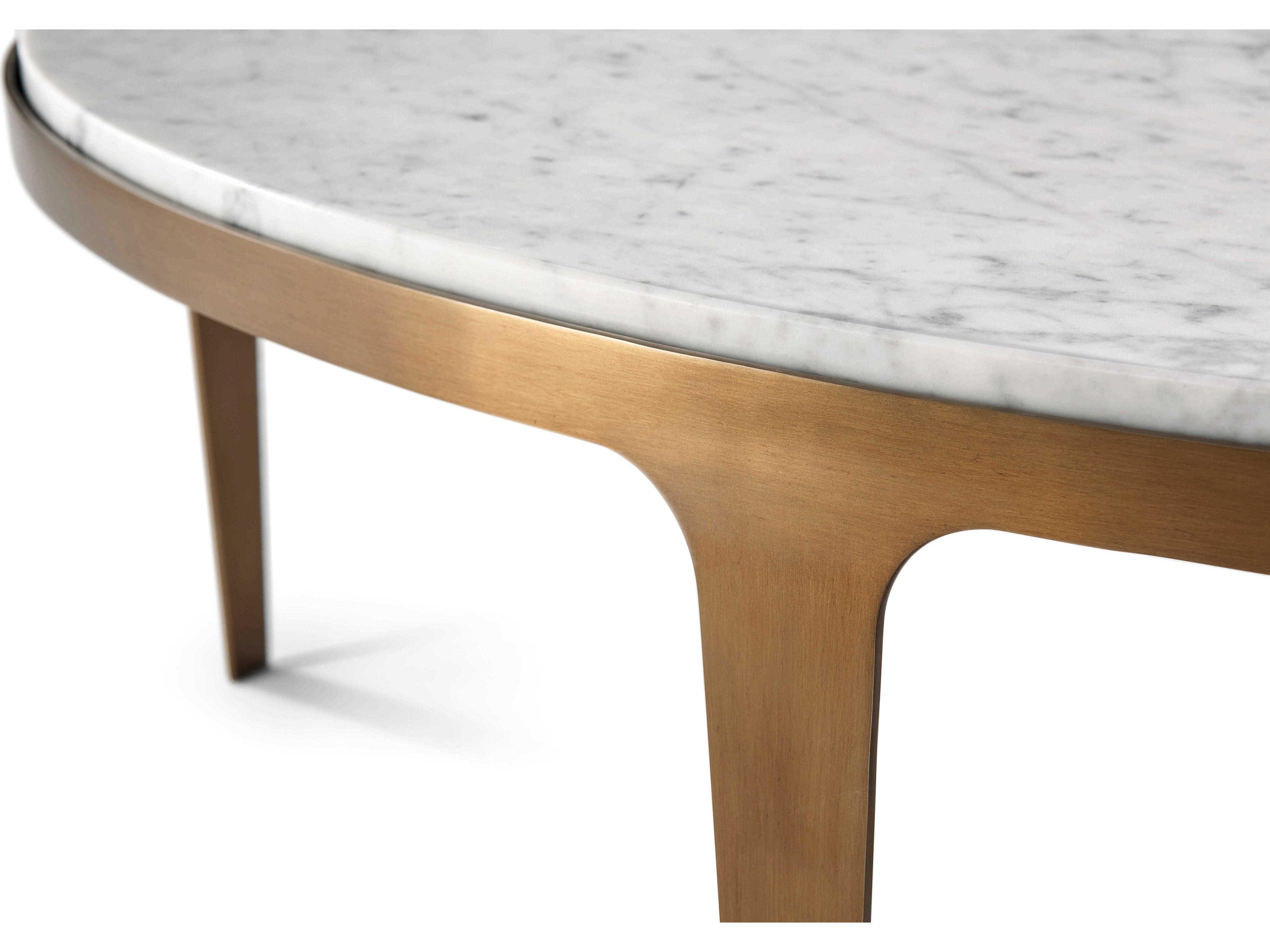 Theodore Alexander Ta Originals Round Marble Wardle Coffee Table