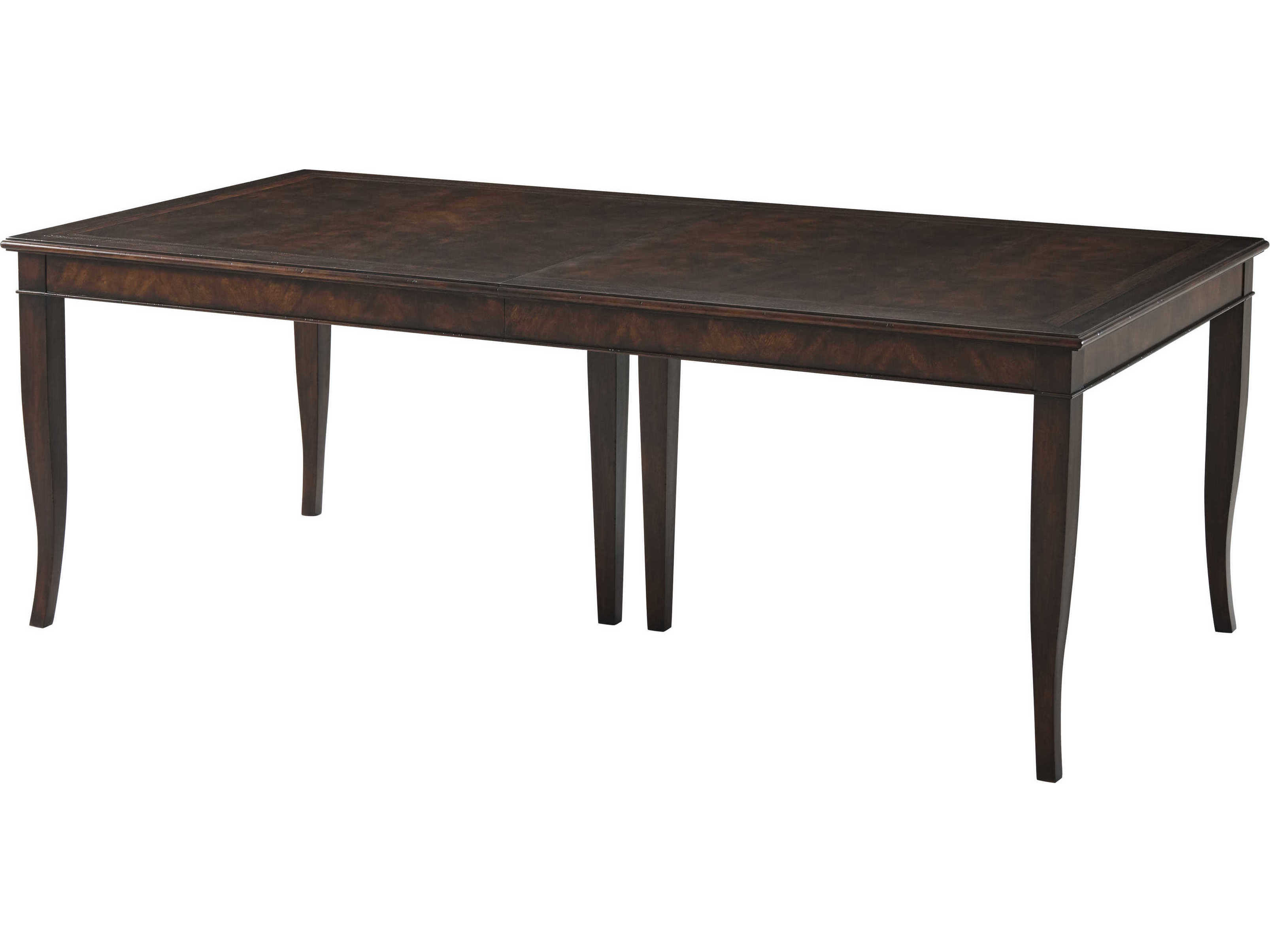 Theodore Alexander Brooksby Rectangular Wood Cerejeira Veneer Mahogany Dining Table