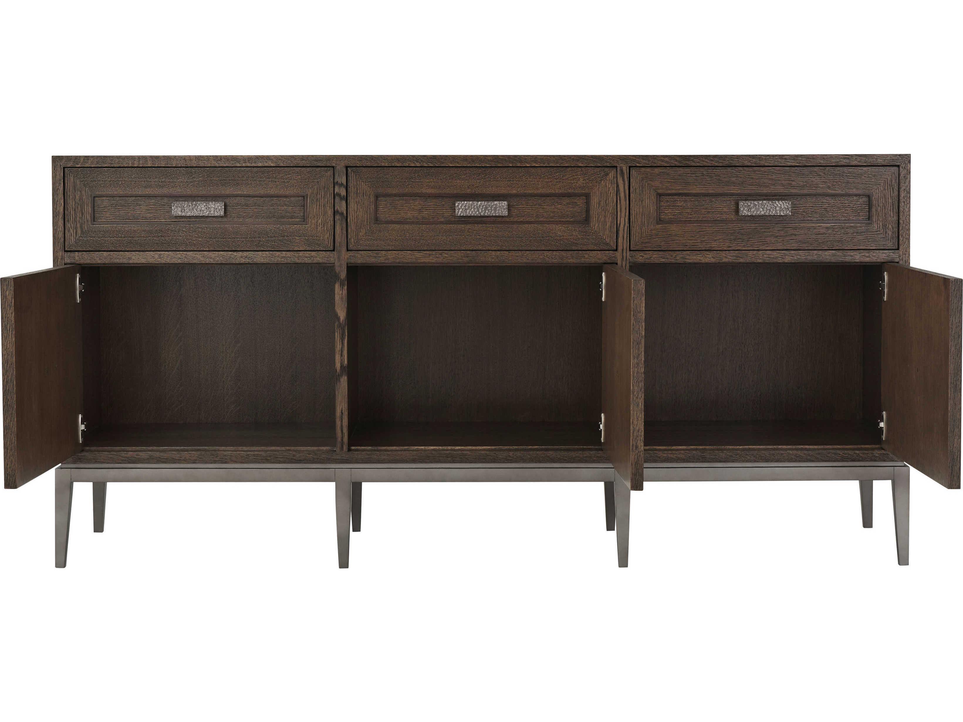 Theodore Alexander Isola 74" Beech Wood Charteris Matte Tungsten Giacomo Sideboard