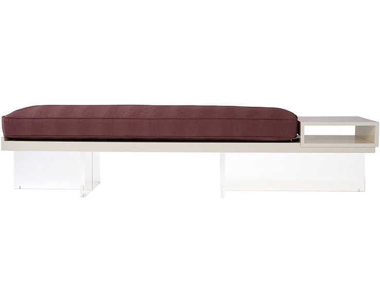Theodore Alexander Pink Upholstered Accent Bench