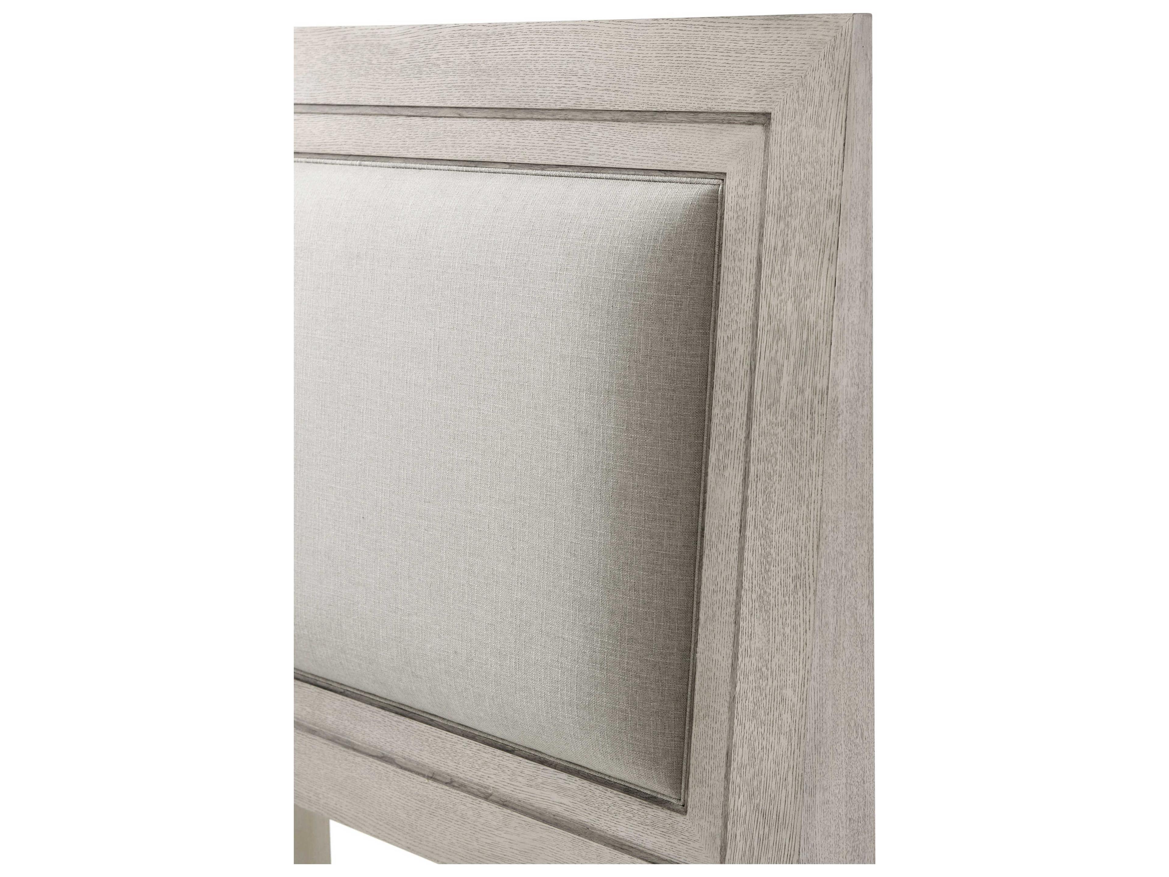 Theodore Alexander Isola Gowan Gray Oak Wood Lauro King Platform Bed