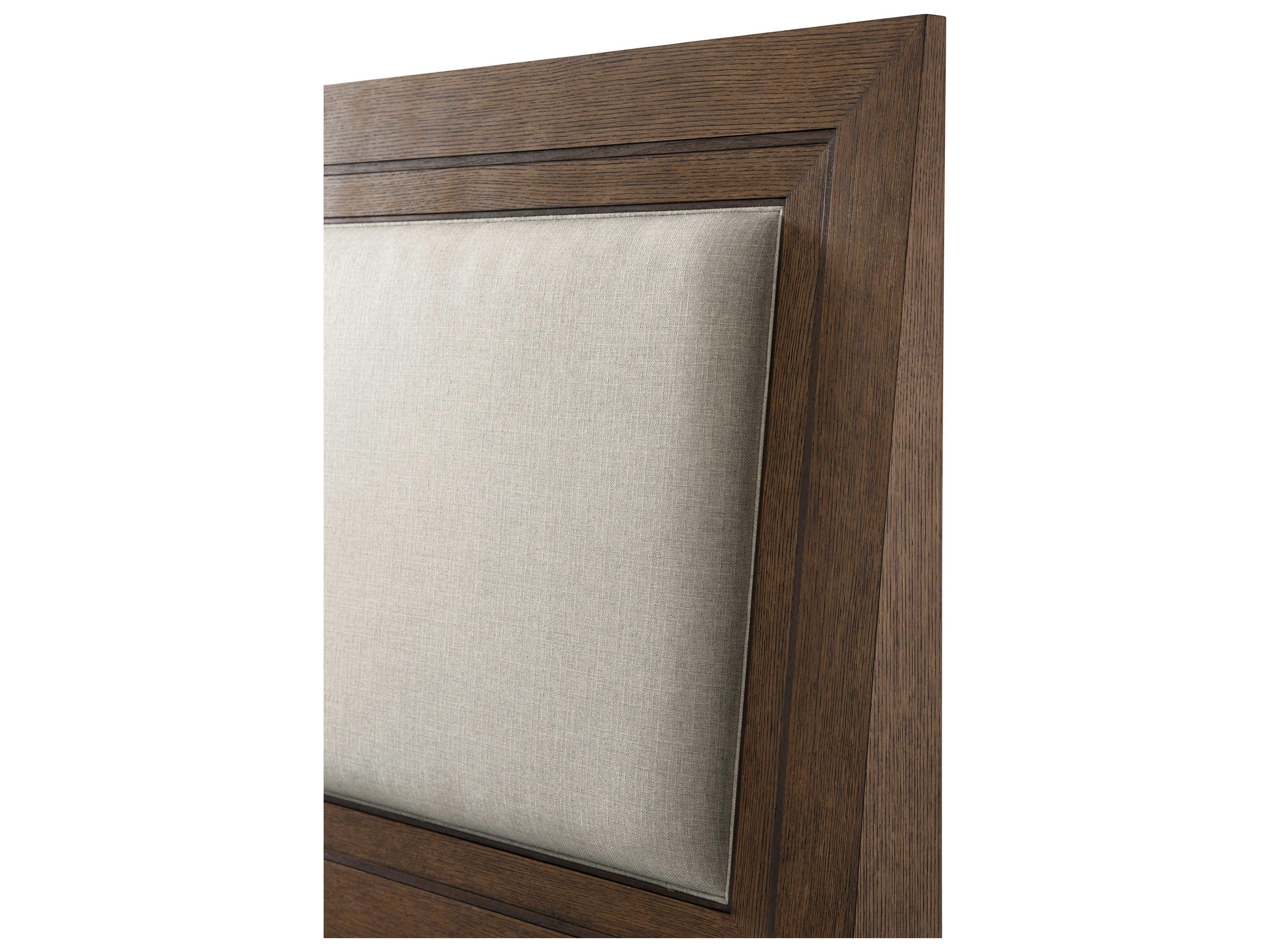 Theodore Alexander Isola Charteris Brown Oak Wood Lauro King Platform Bed