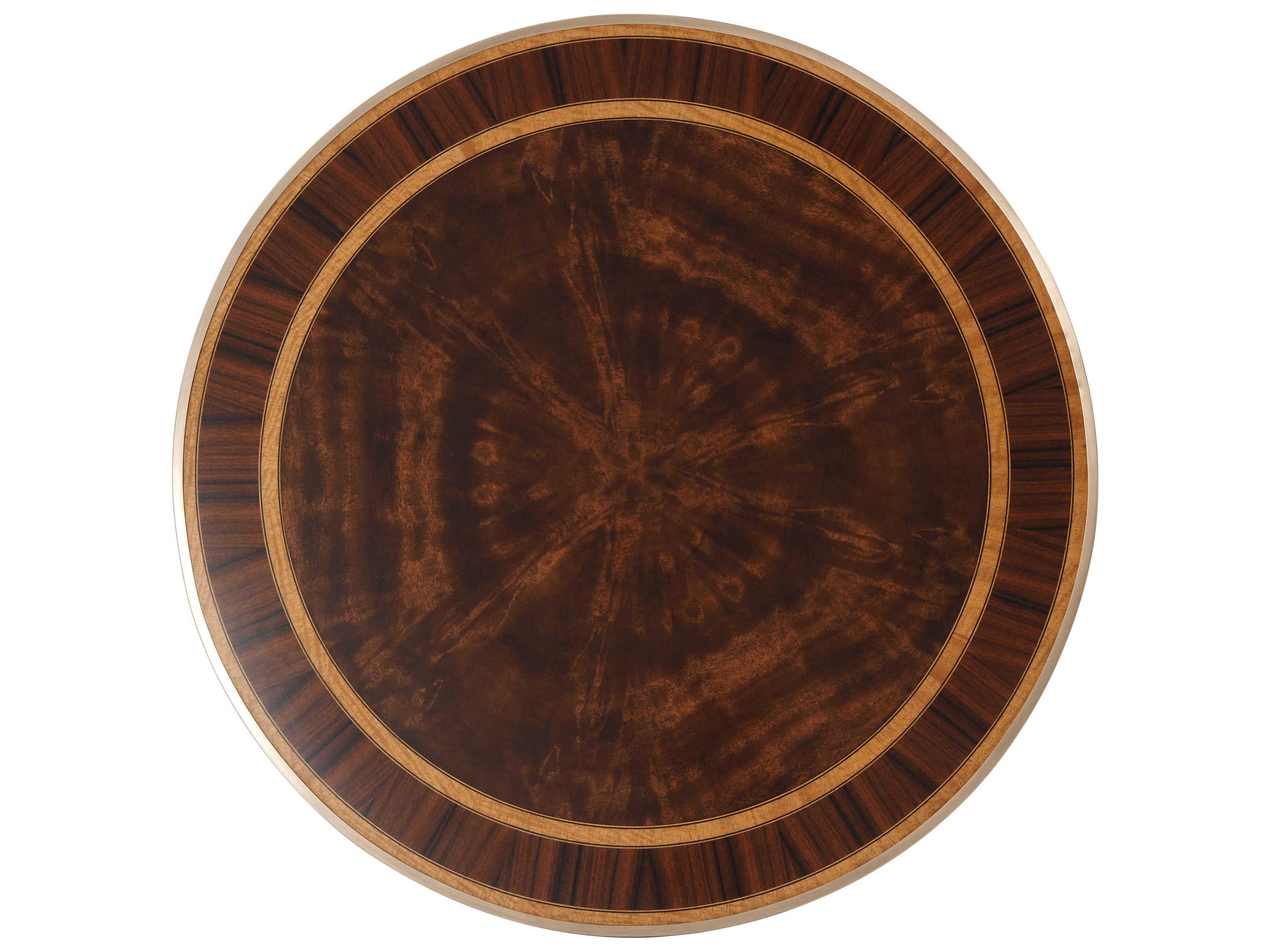 Theodore Alexander Althorp Living History Round Wood Italian Gold Daventry After Dinner End Table