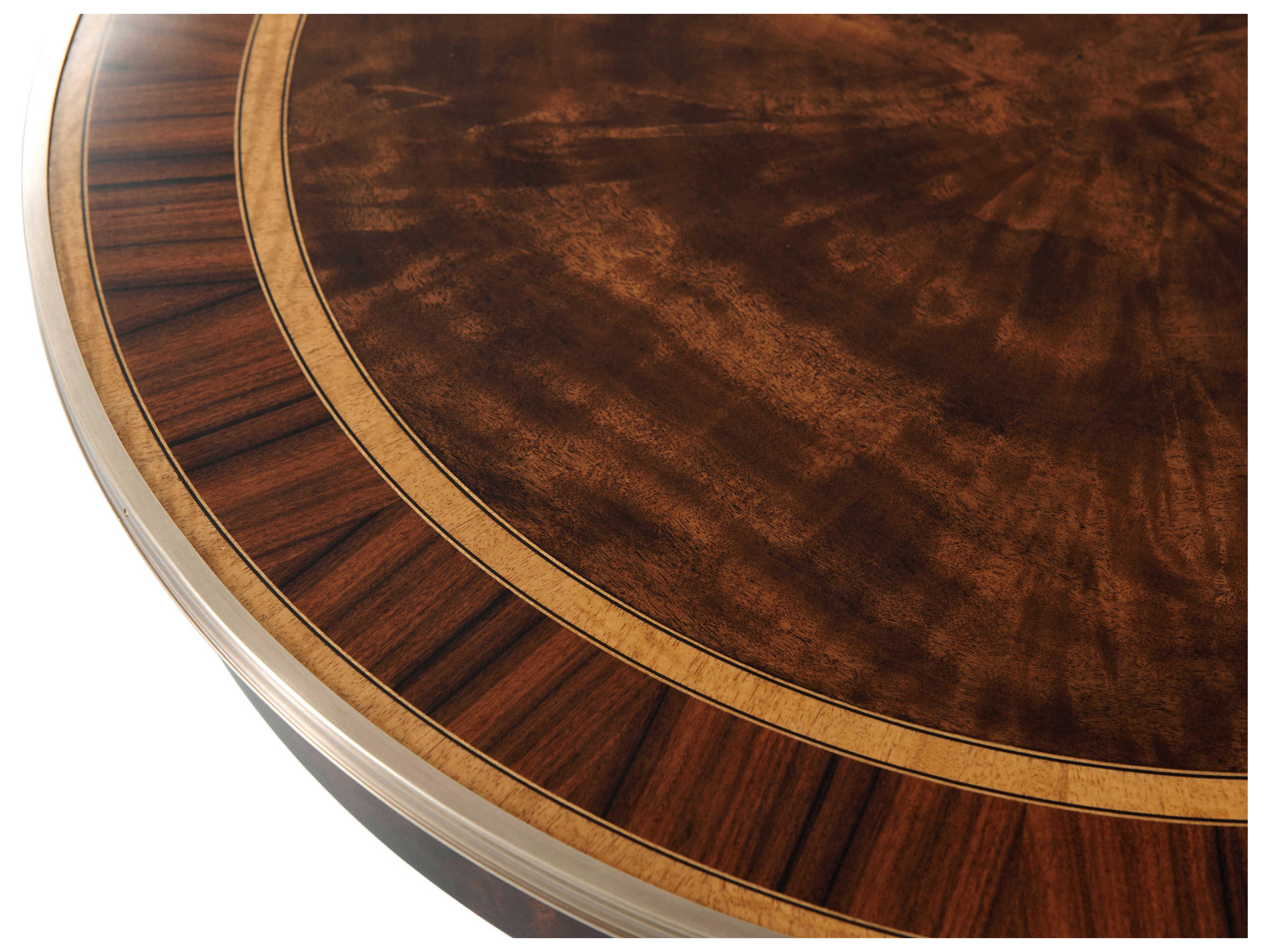 Theodore Alexander Althorp Living History Round Wood Italian Gold Daventry After Dinner End Table