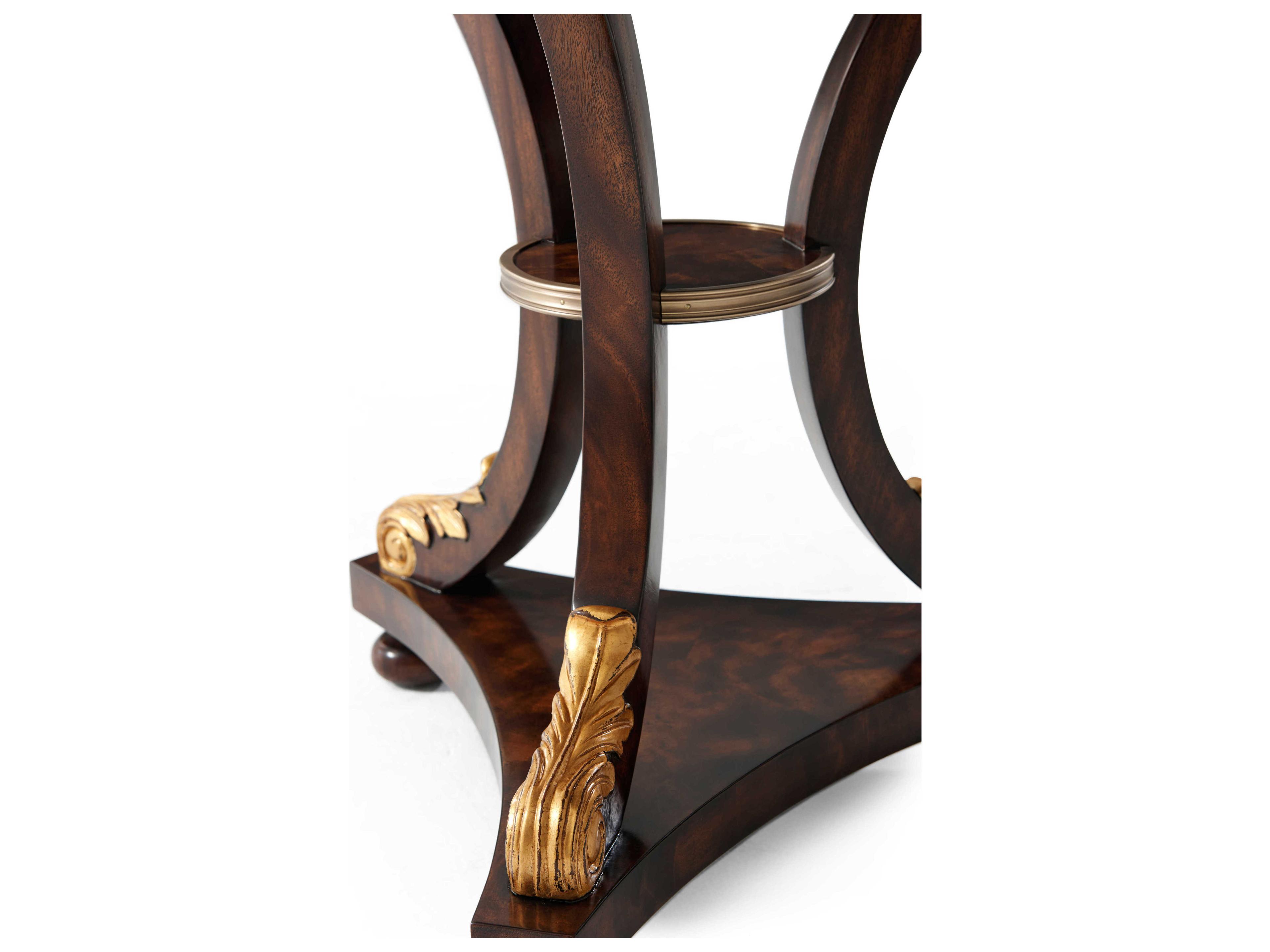 Theodore Alexander Althorp Living History Round Wood Italian Gold Daventry After Dinner End Table