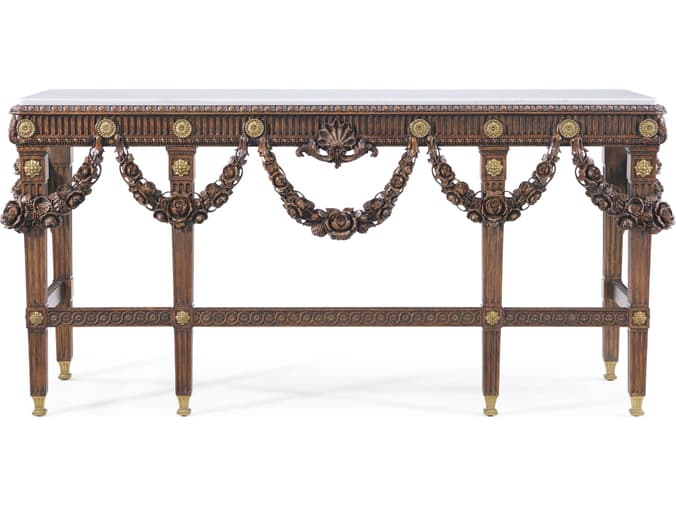 Theodore Alexander Althorp Living History Rectangular Marble Console Table