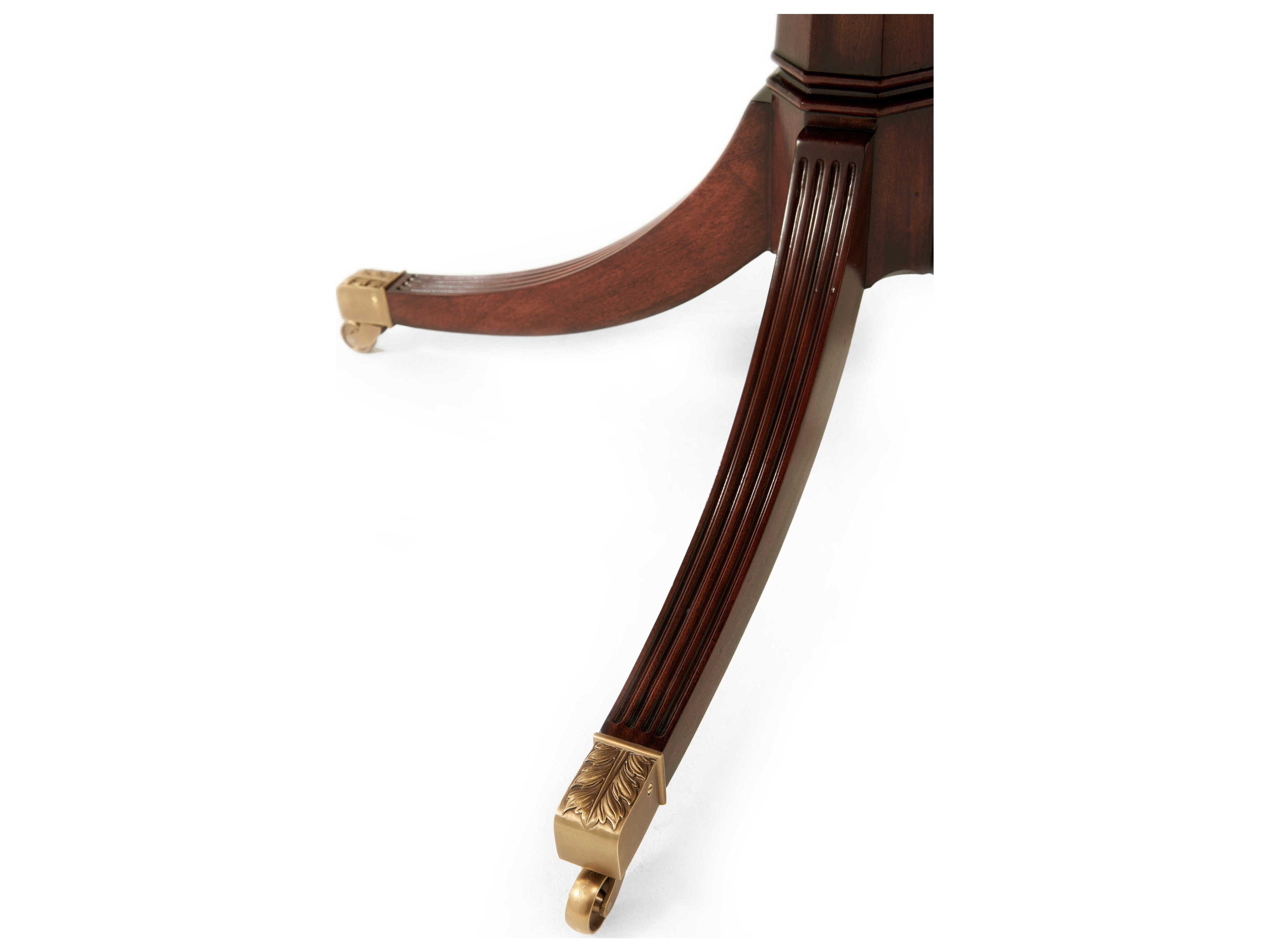 Theodore Alexander Althorp Living History Round Wood Ramsey Mahogany Lavinia's Supper Party Dining Table