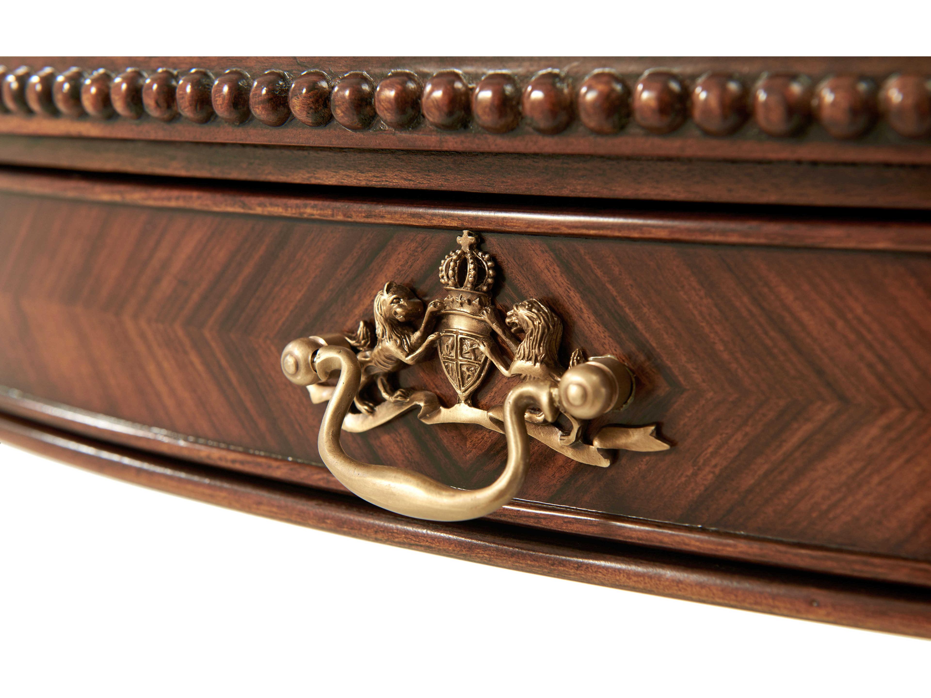 Theodore Alexander Althorp Living History Round Wood Ramsey Mahogany Lavinia's Supper Party Dining Table