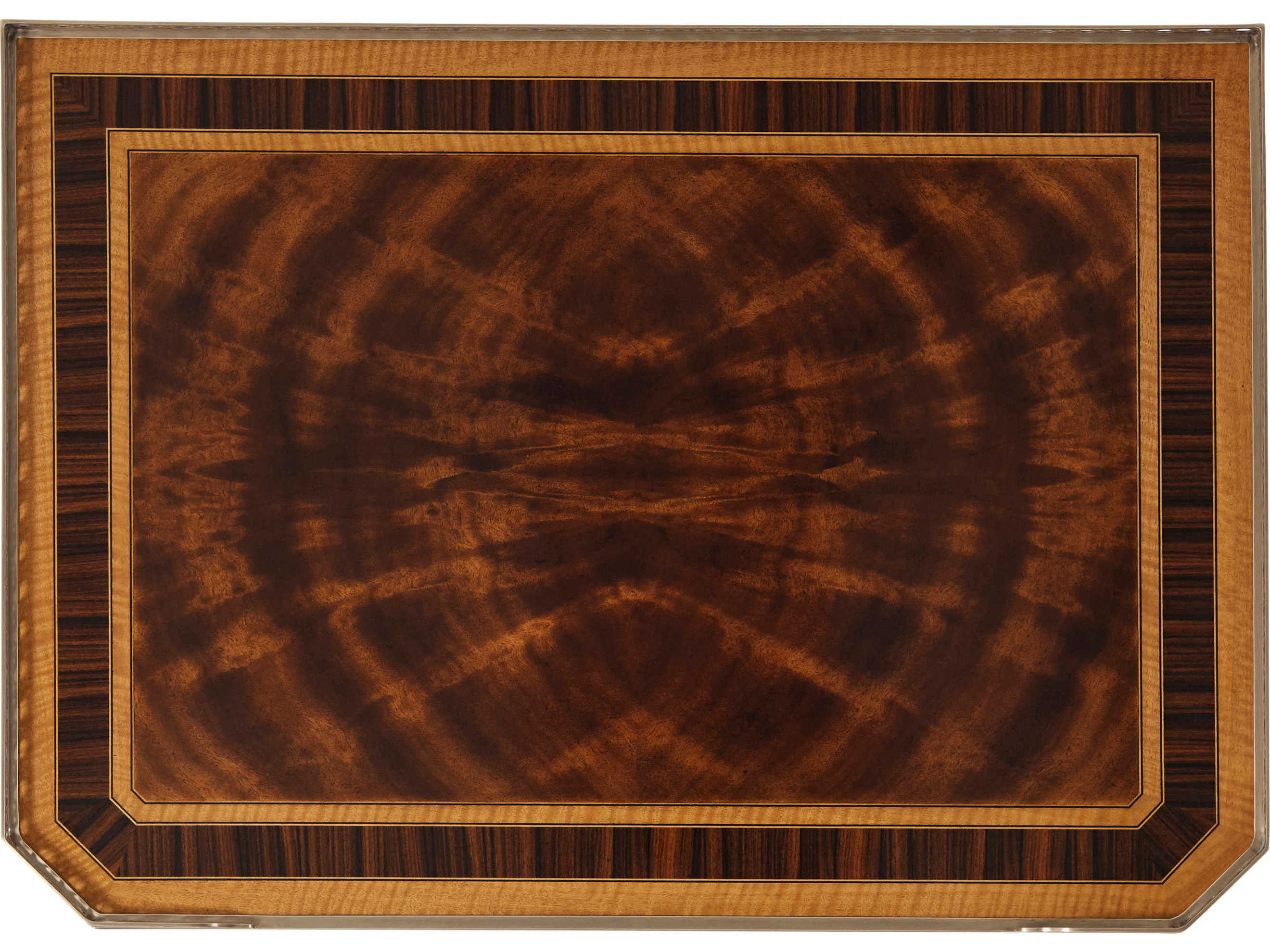 Theodore Alexander Althorp Living History 3-Drawers Brown Mahogany Wood Viscount's Nightstand