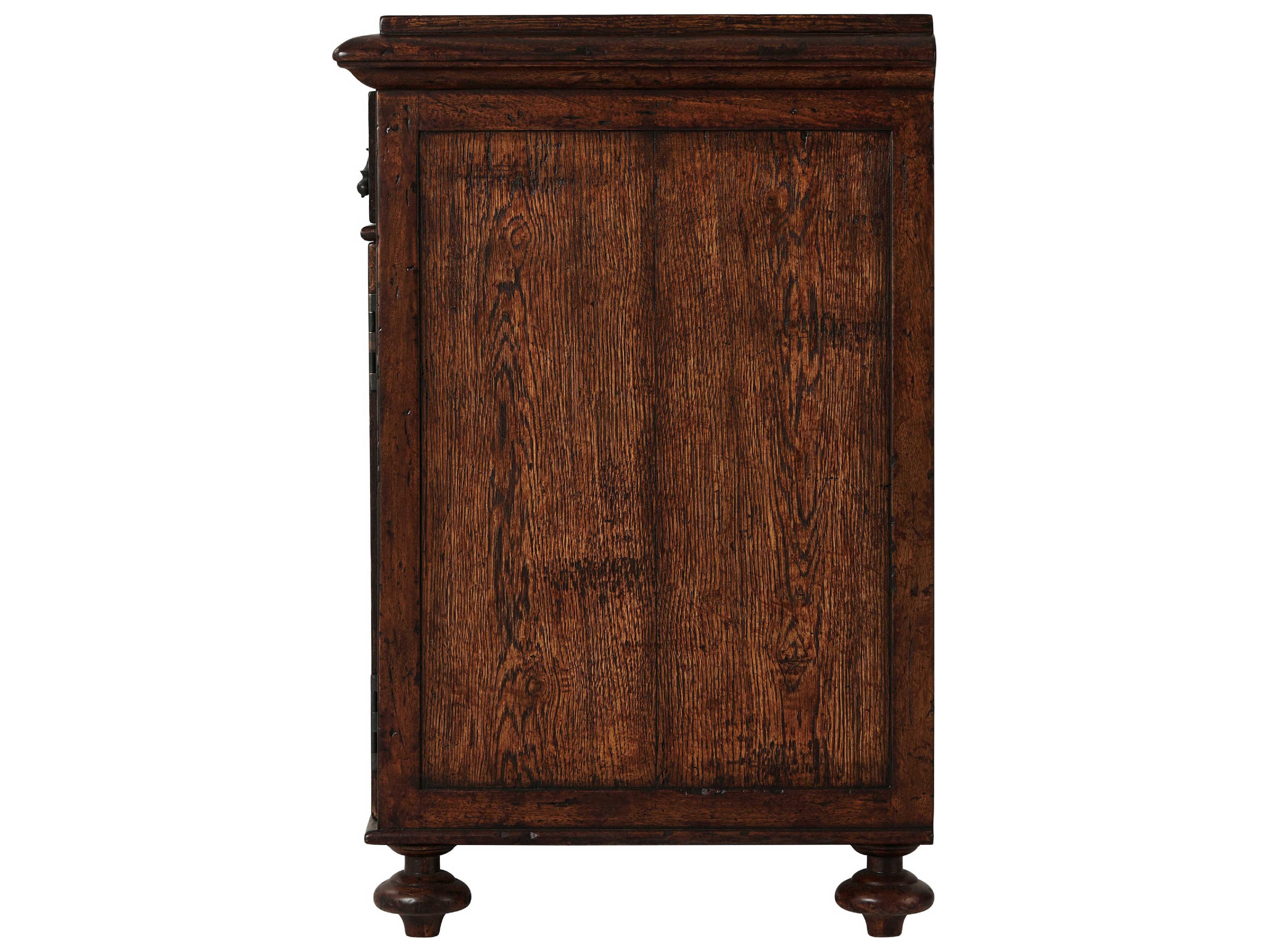 Theodore Alexander Althorp - Victory Oak 1-Drawer Brown Wood Oliver Nightstand