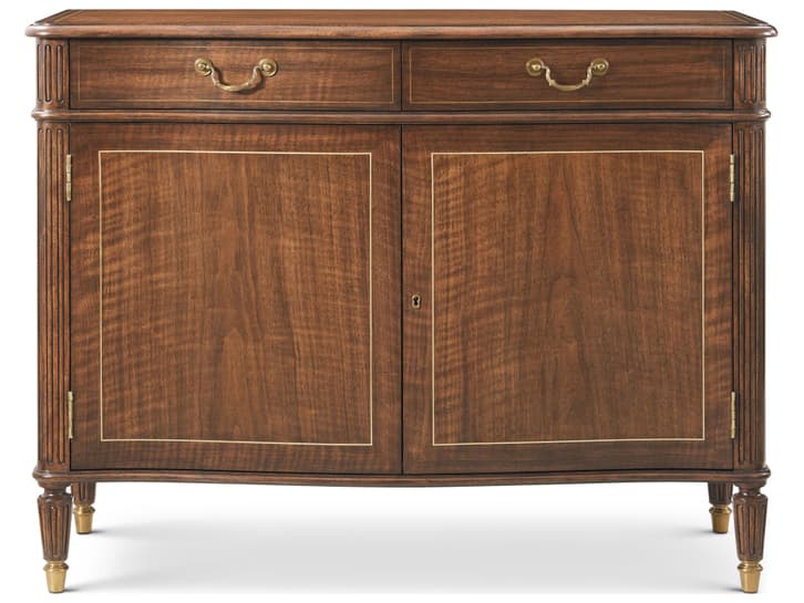 Theodore Alexander Althorp Living History 4-Drawers Brown Cherry Wood Double Dresser