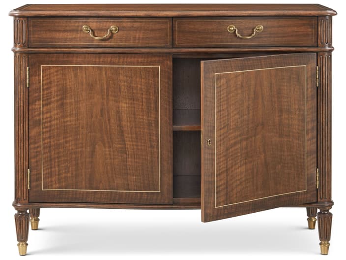 Theodore Alexander Althorp Living History 4-Drawers Brown Cherry Wood Double Dresser