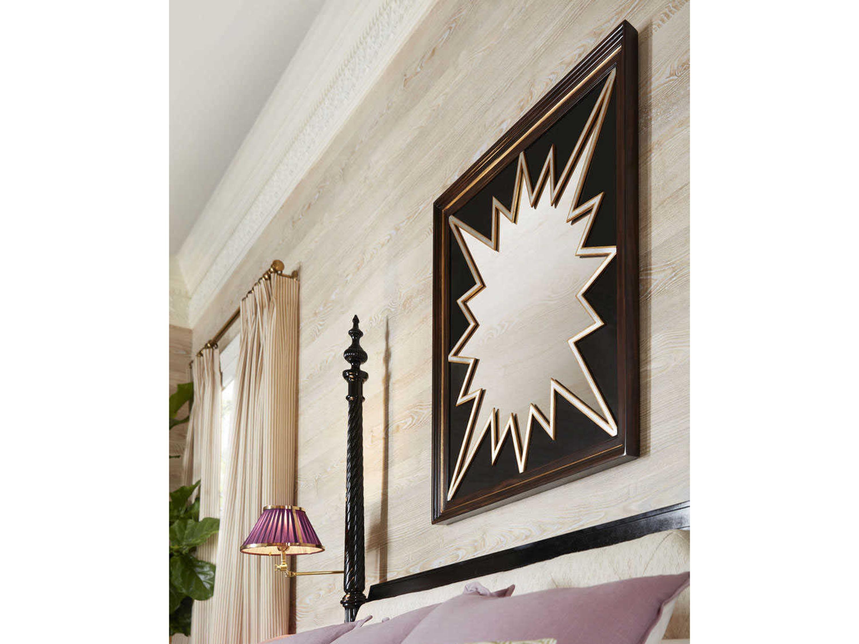 Theodore Alexander Alexa Hampton Square Black, Gold Minoo Wall Mirror