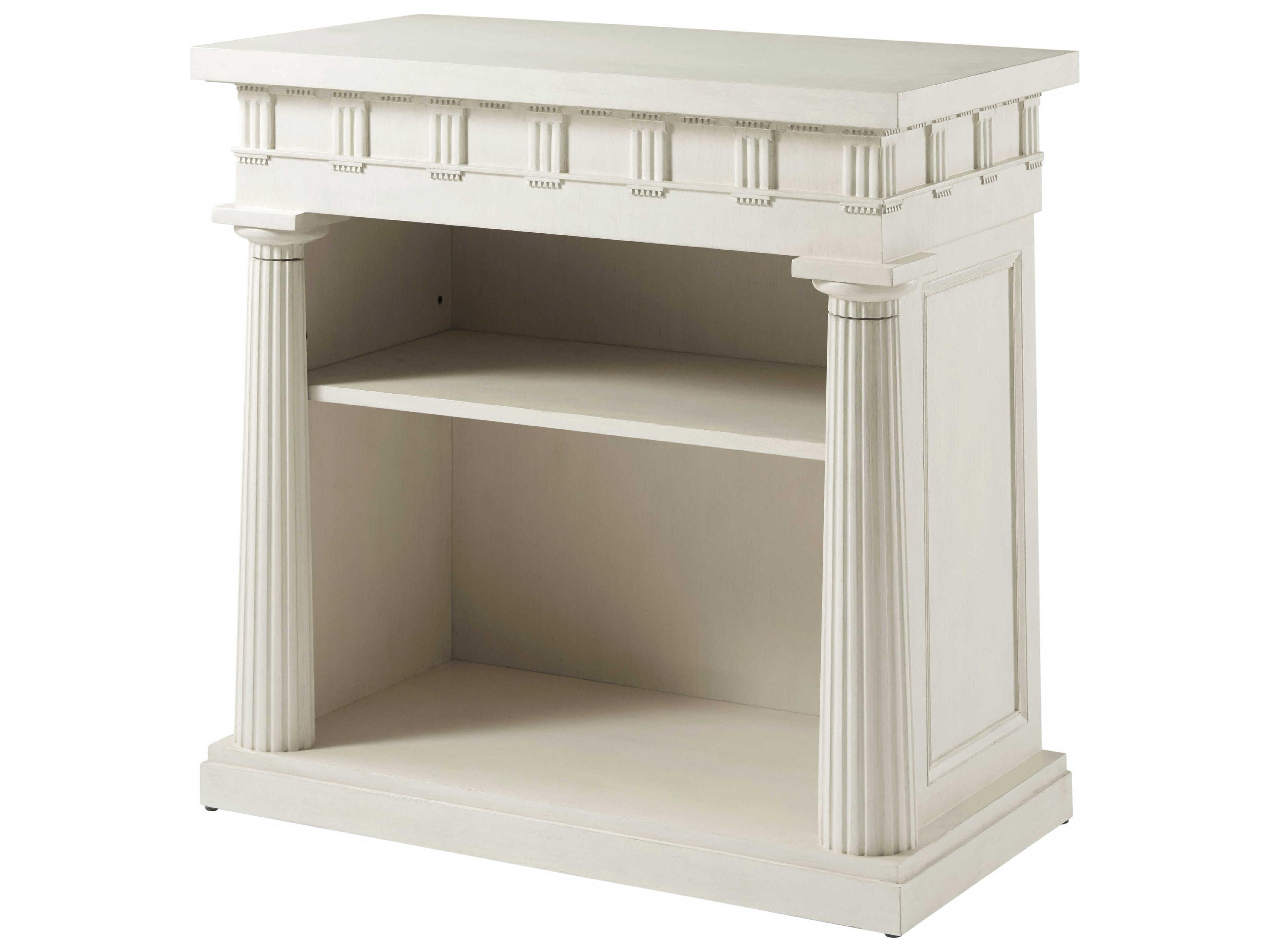 Theodore Alexander Alexa Hampton New Salted White Mark Bookcase