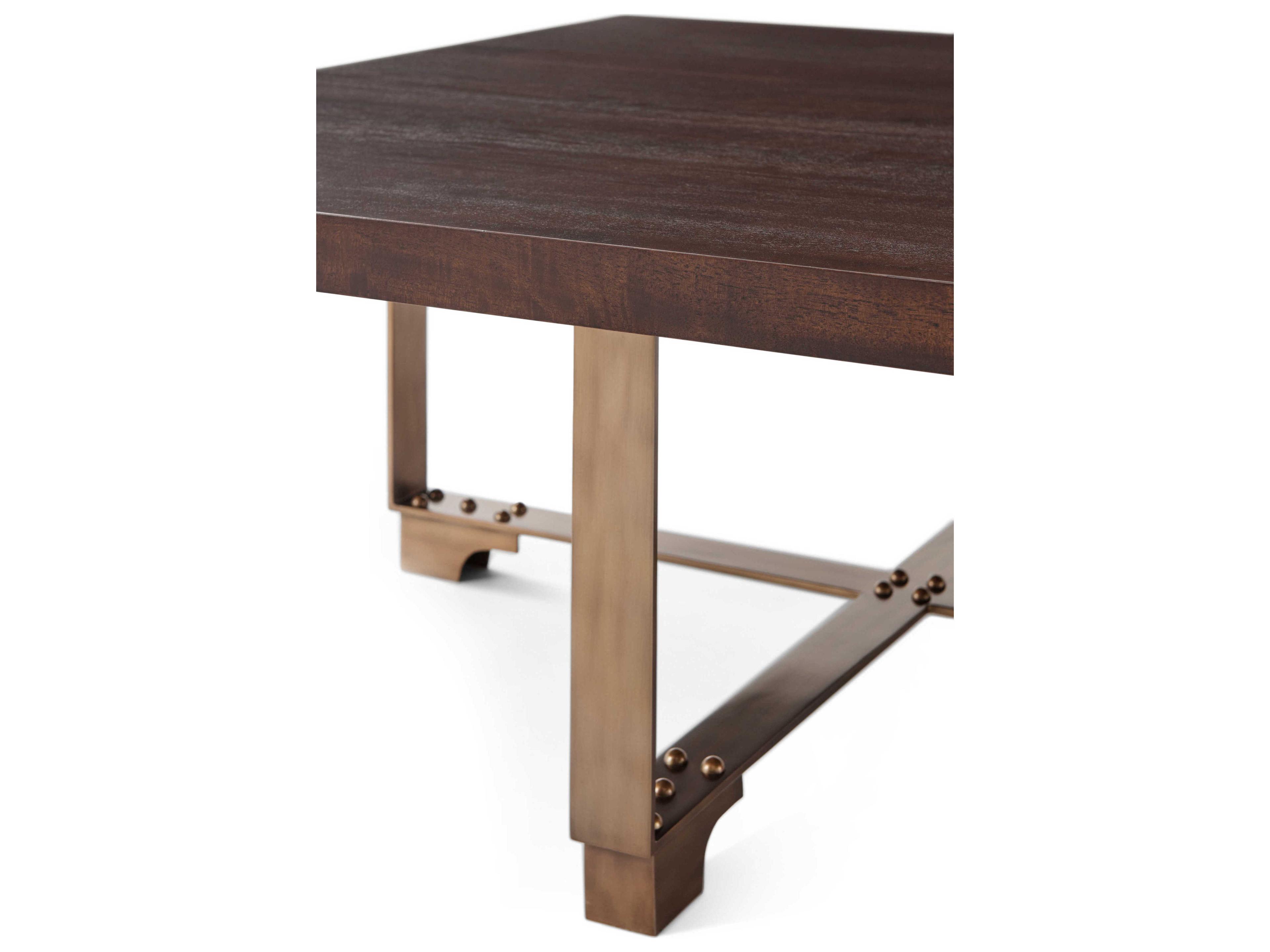 Theodore Alexander Alexa Hampton Square Wood Cambridge Miguel Cocktail Table