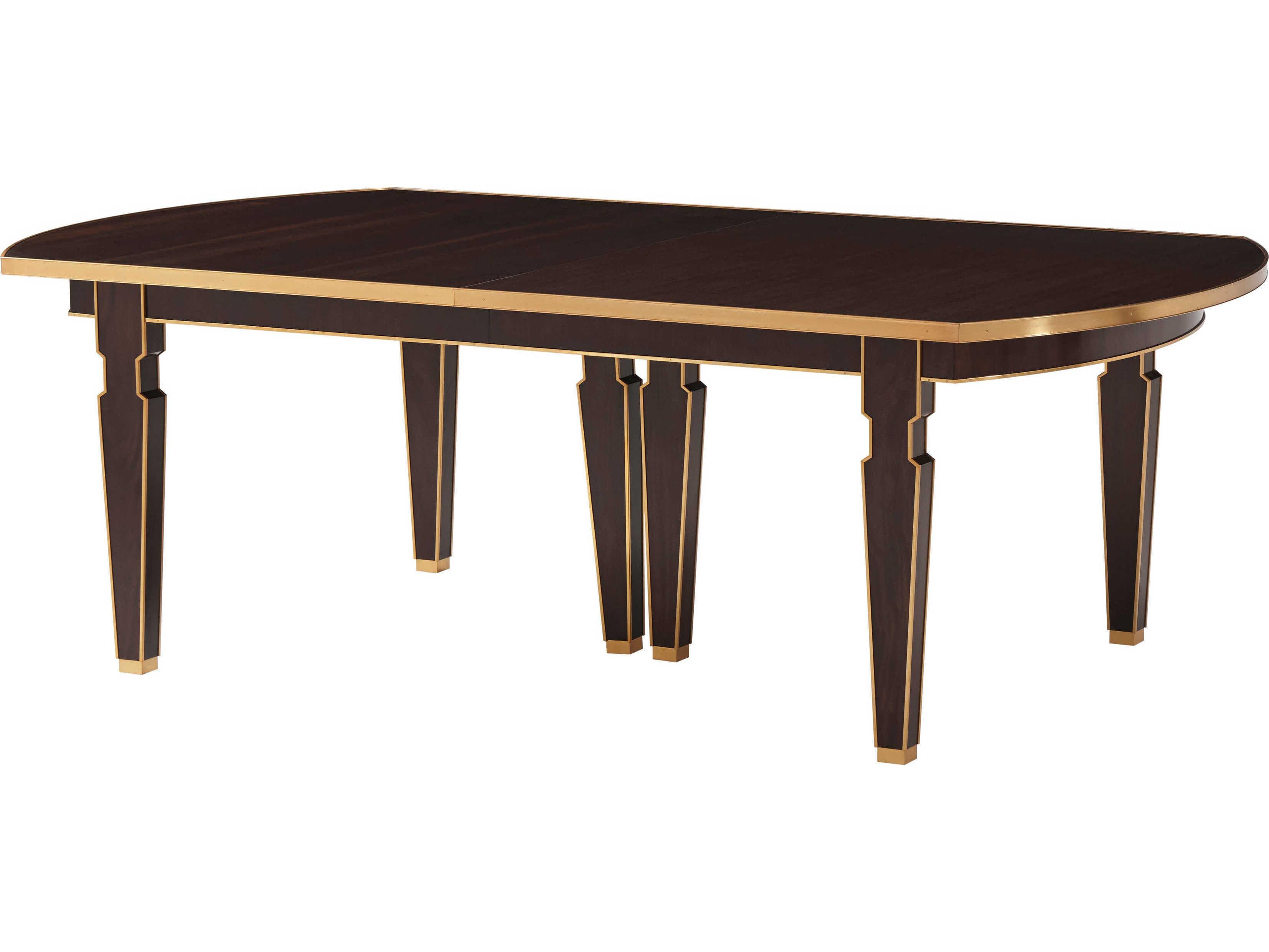 Theodore Alexander Alexa Hampton Rectangular Wood Cambridge Sebastiano Dining Table