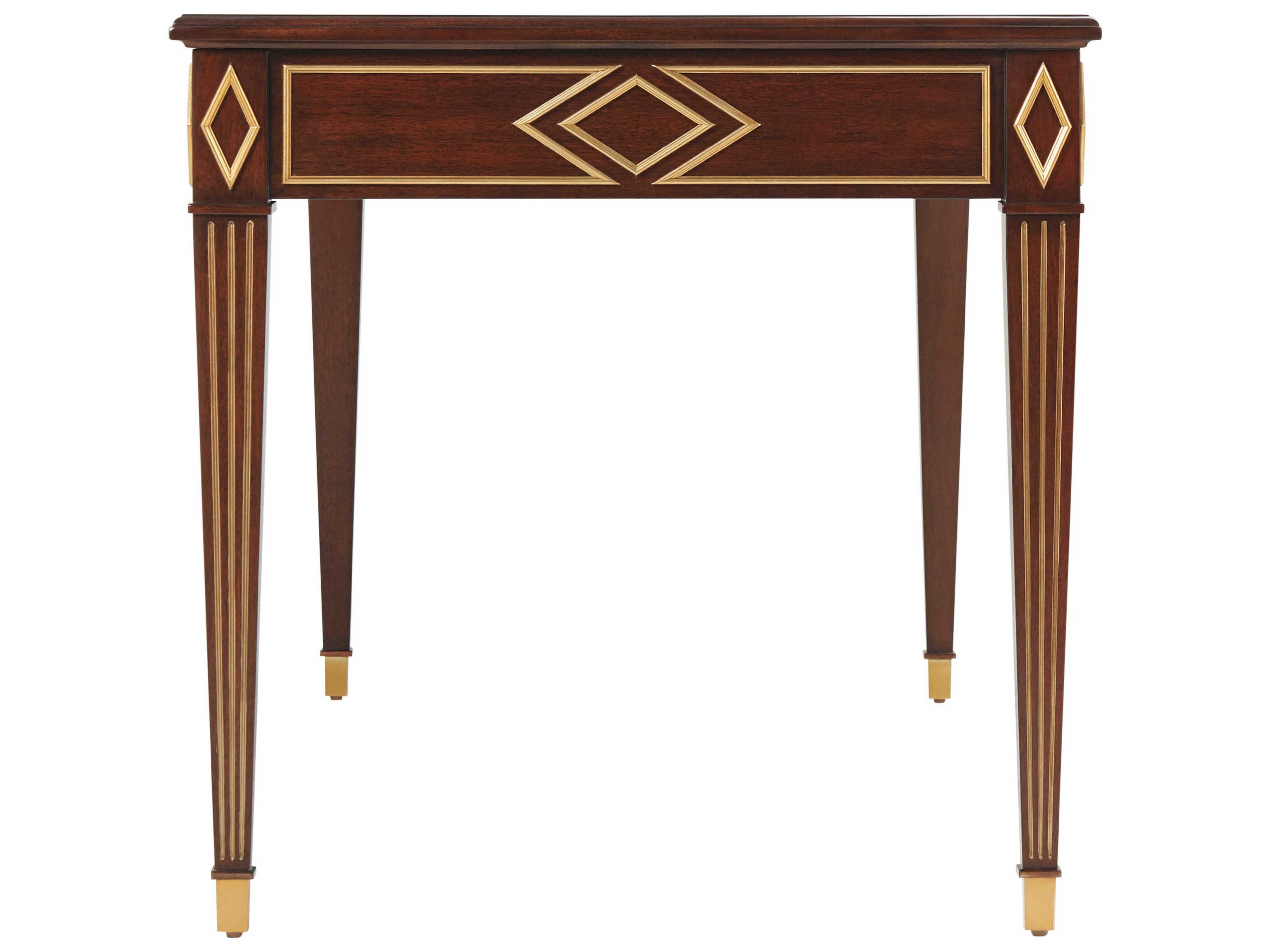 Theodore Alexander Alexa Hampton Caramel Gold Brown Eugenia Writing Desk