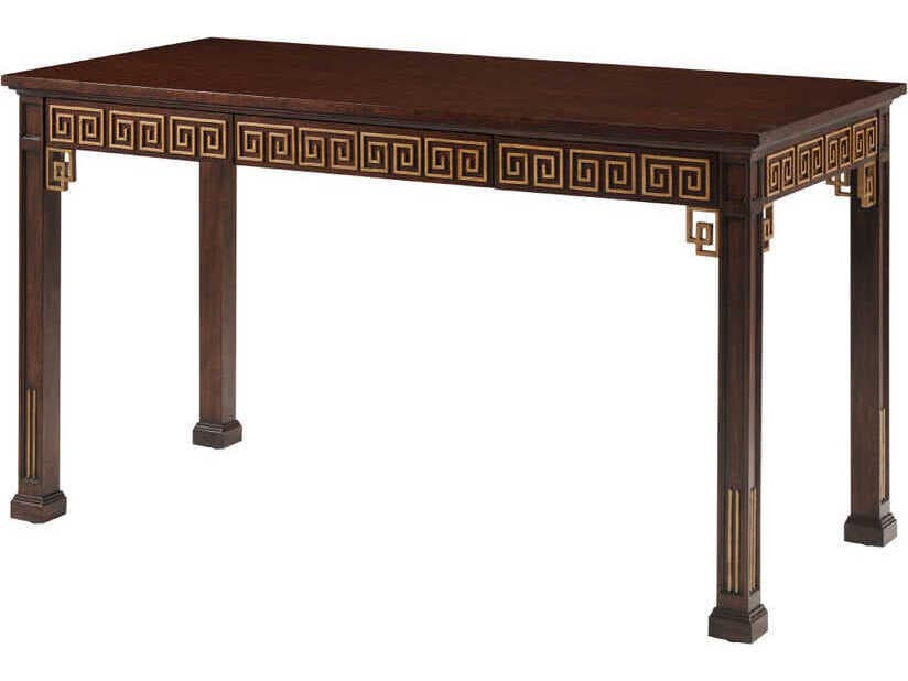 Theodore Alexander Alexa Hampton Brown Solid Wood Writing Desk