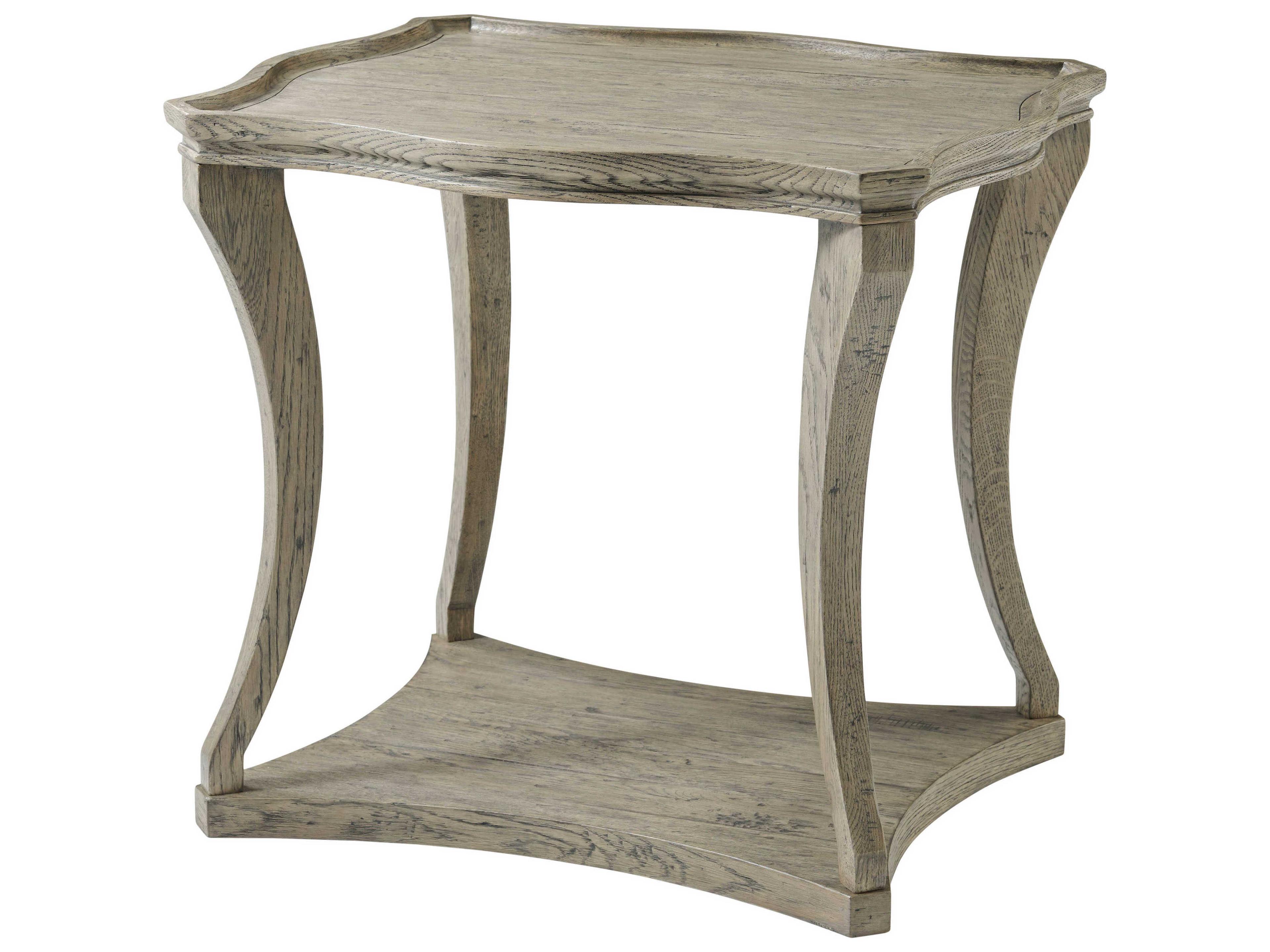 Theodore Alexander The Echoes Square Wood End Table