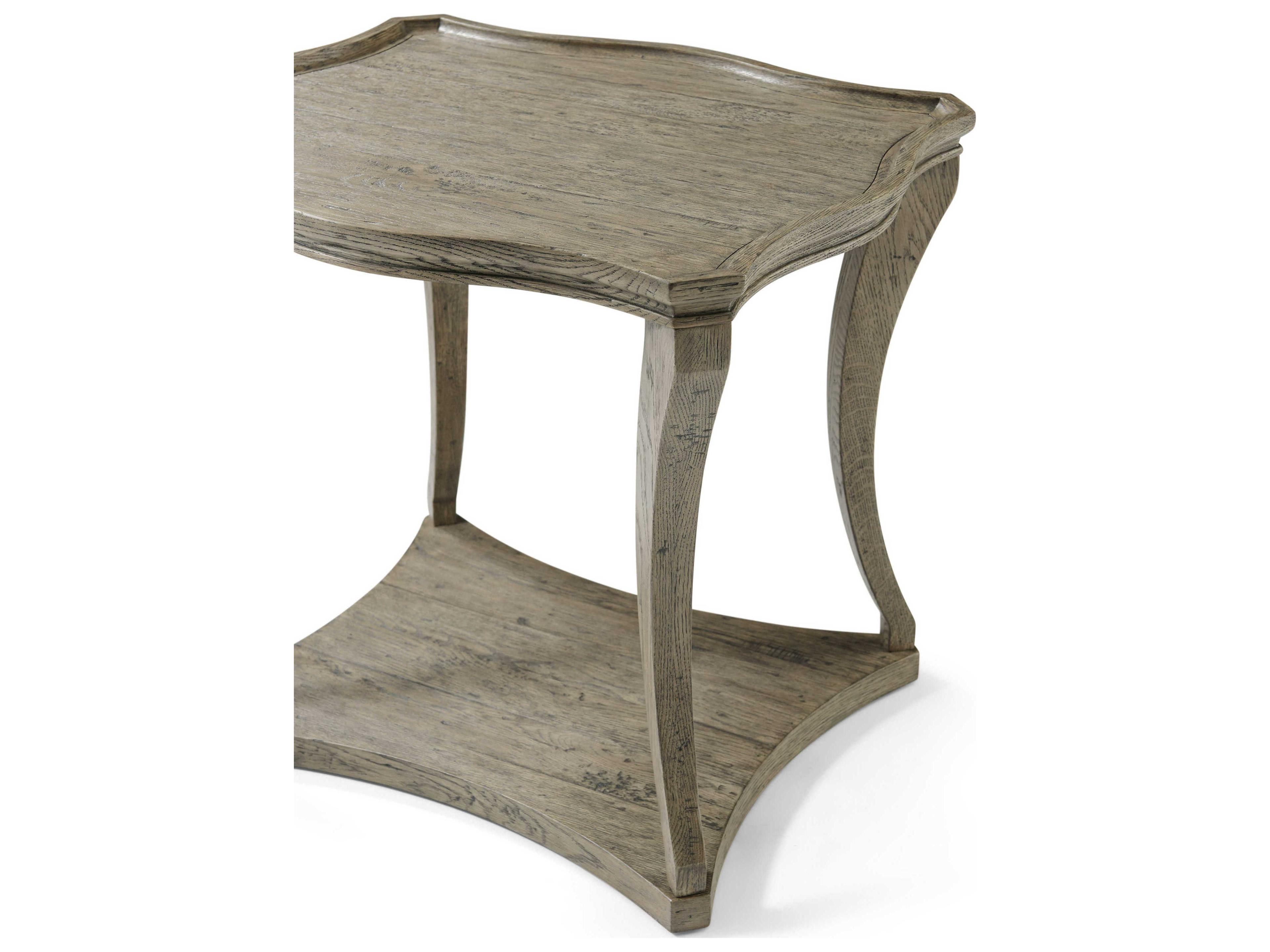 Theodore Alexander The Echoes Square Wood End Table