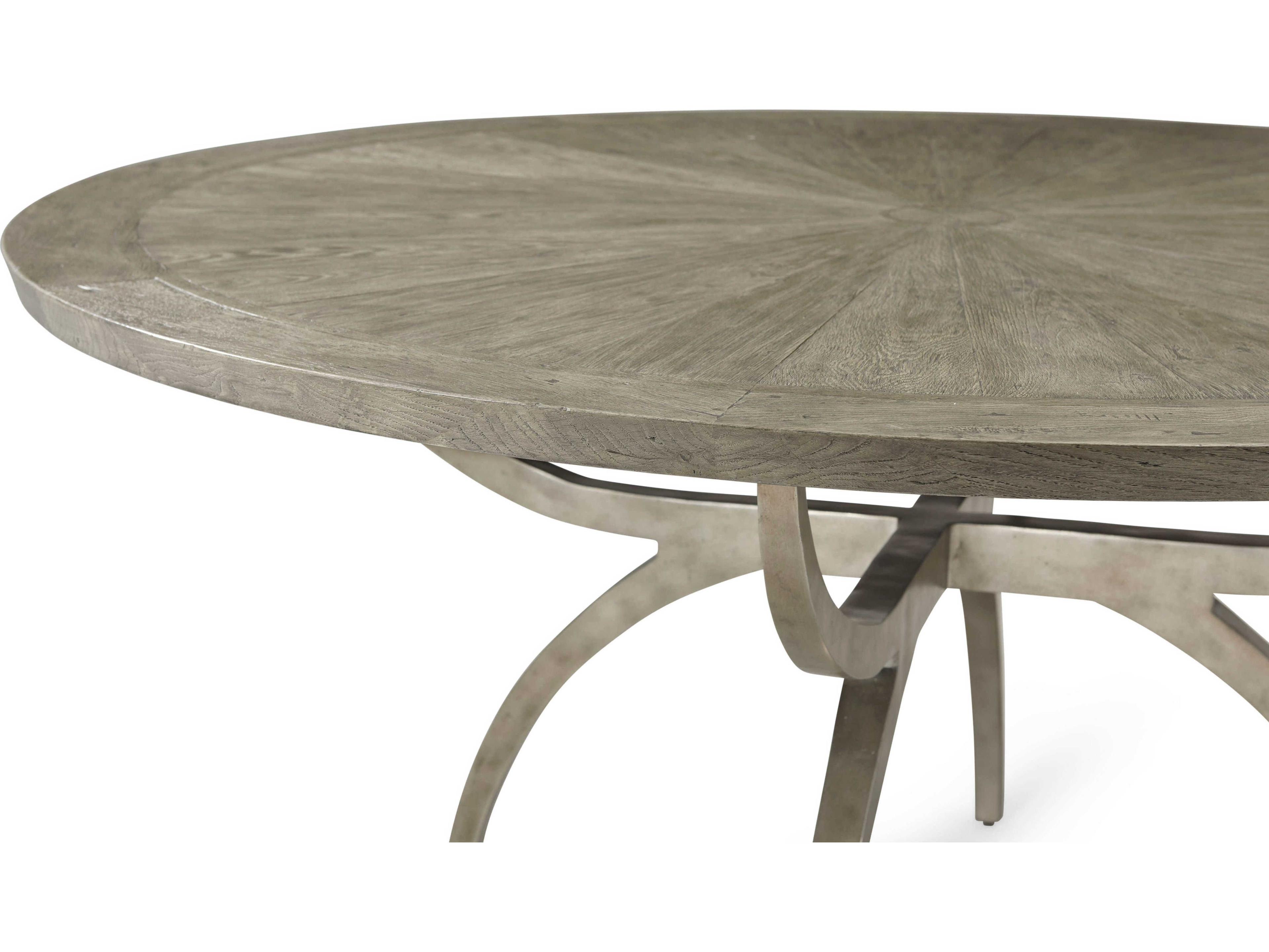 Theodore Alexander The Echoes Round Wood Grey Echo Oak Lagan Dining Table