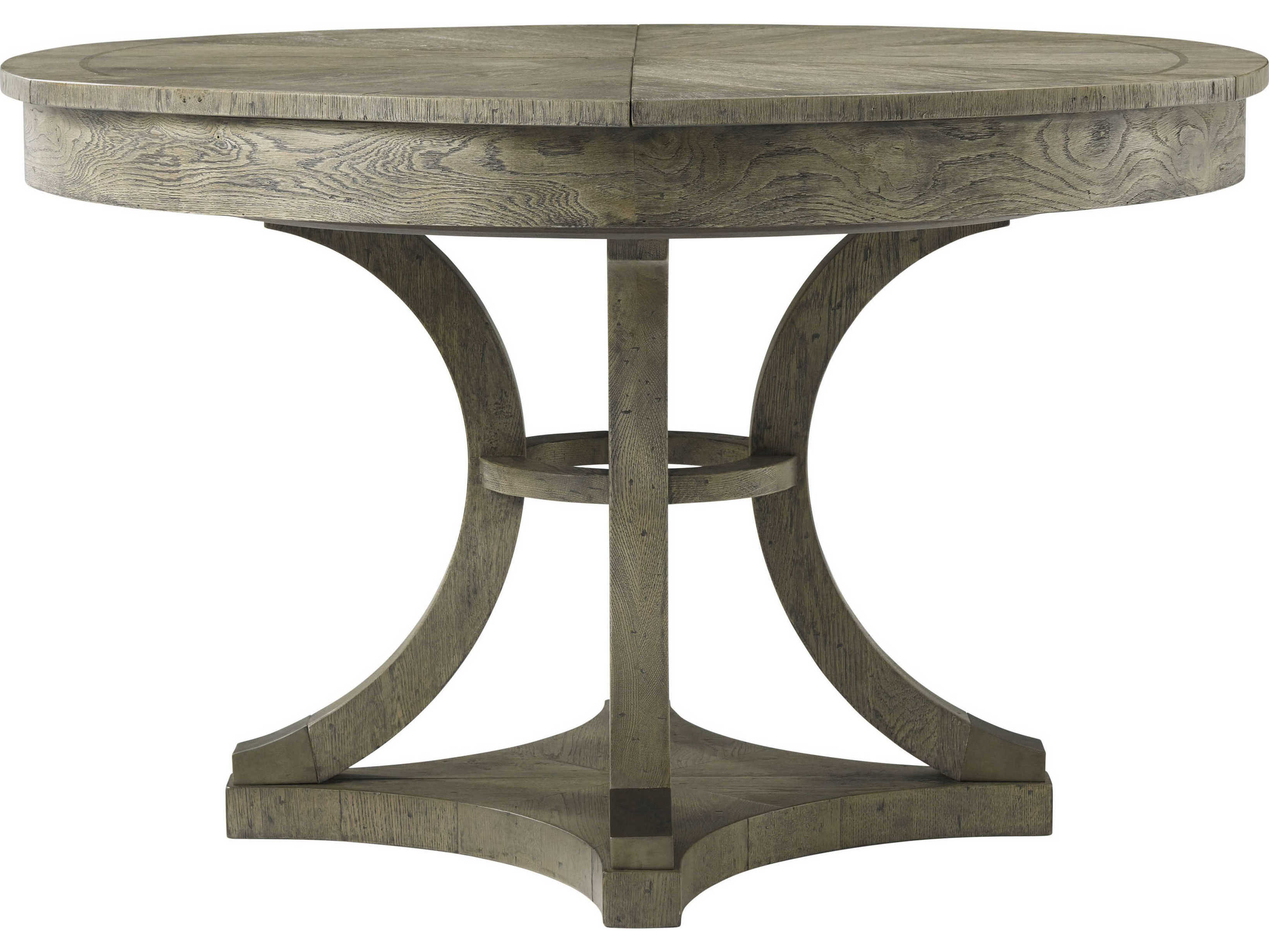 Theodore Alexander The Echoes Round Wood Grey Echo Oak Devereaux Dining Table