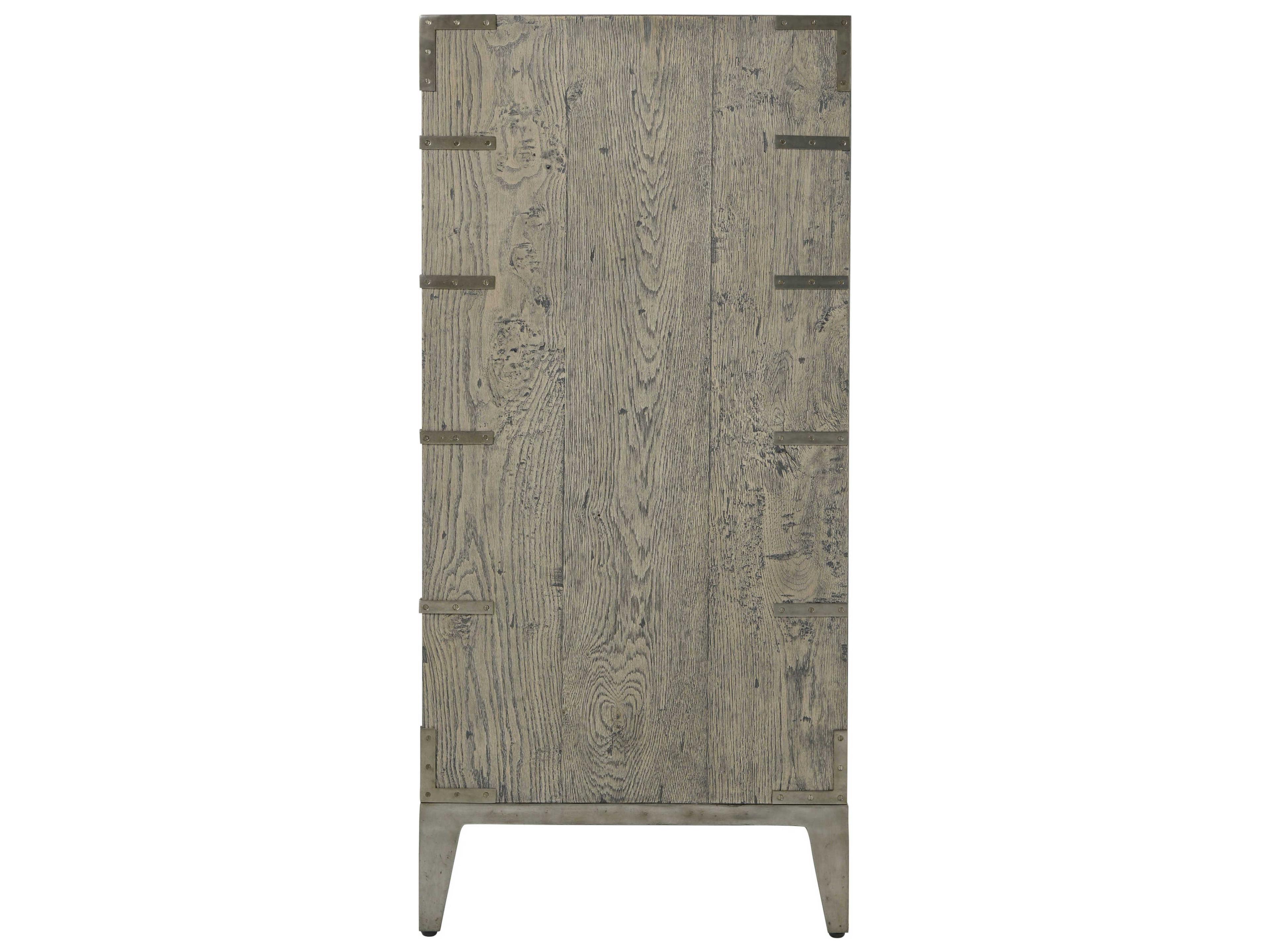 Theodore Alexander The Echoes 6-Drawers Gray Oak Wood Sayer Accent Chest