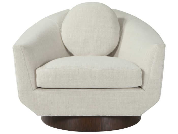 Theodore Alexander Michael Berman Swivel Fabric Accent Chair