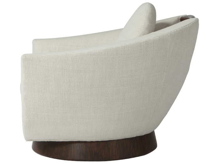 Theodore Alexander Michael Berman Swivel Fabric Accent Chair