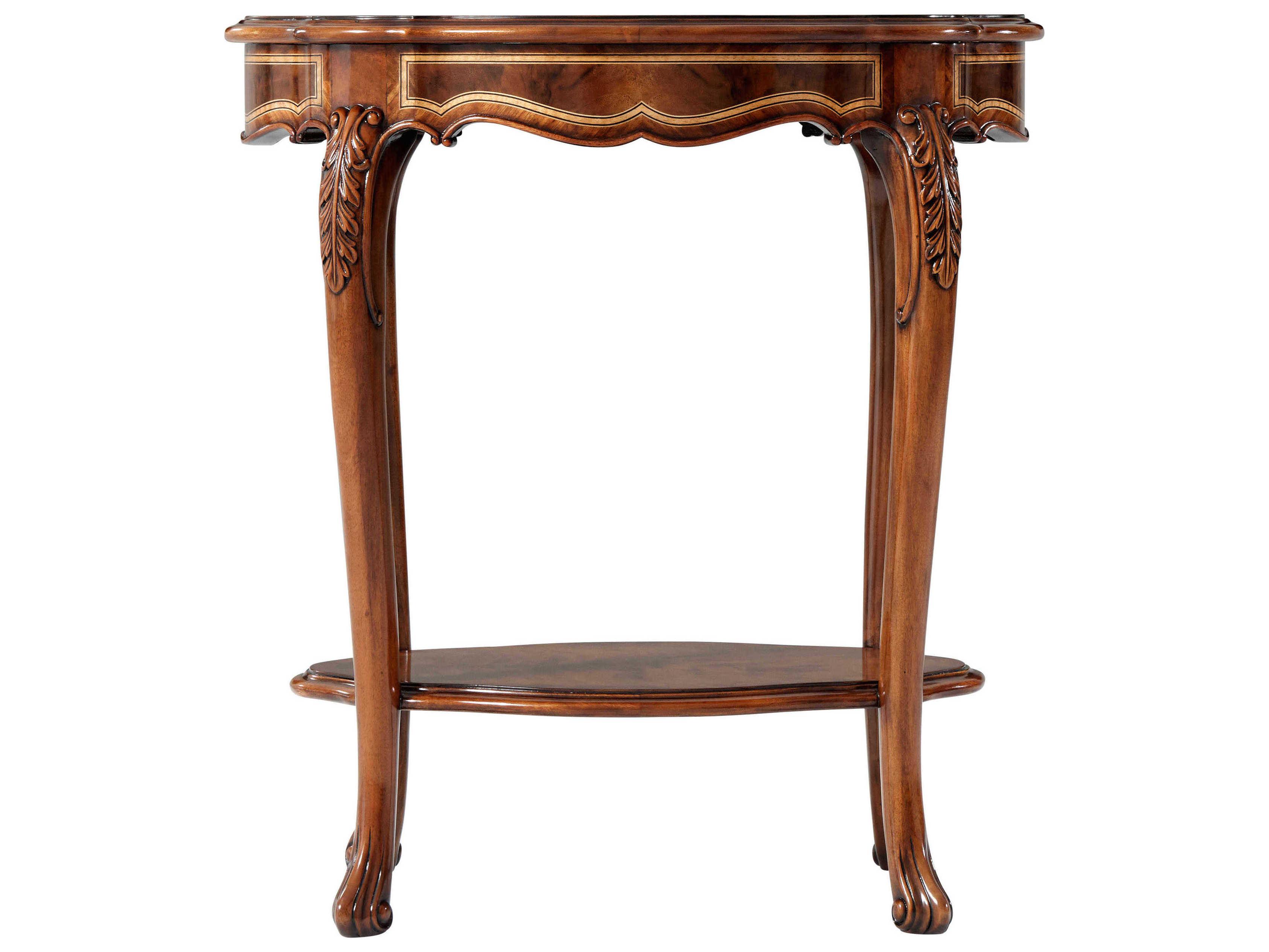 Theodore Alexander Stephen Church Oval Wood Oxford Oval Millard End Table