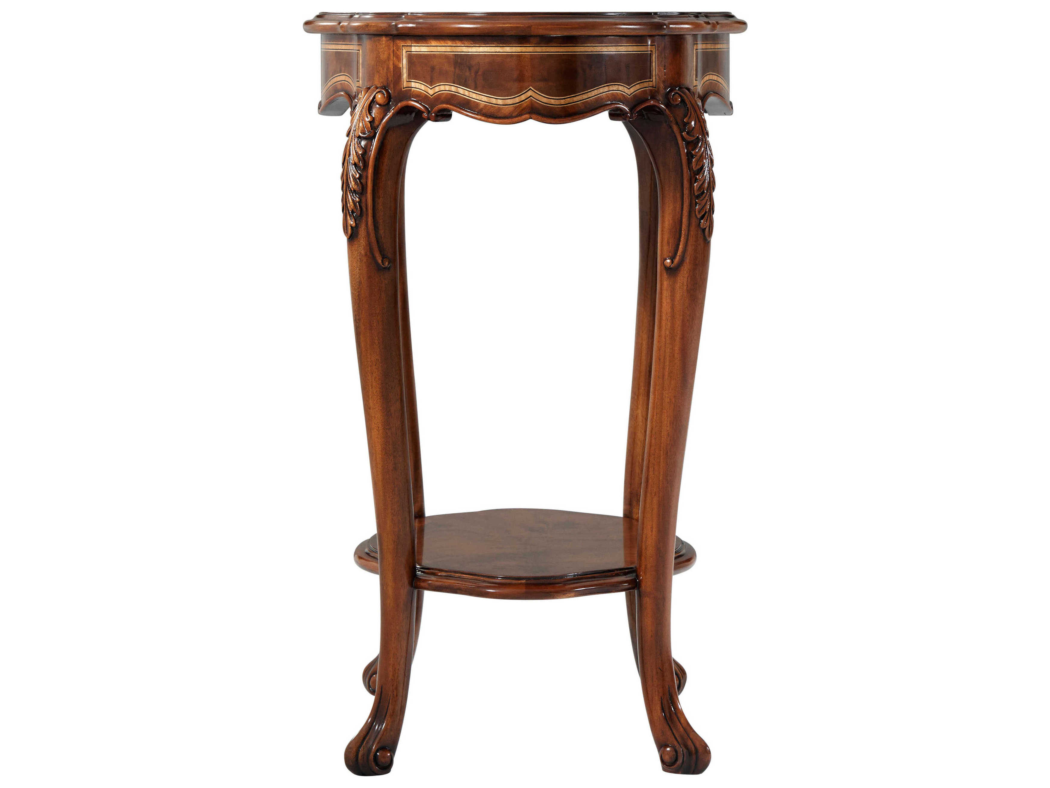 Theodore Alexander Stephen Church Oval Wood Oxford Oval Millard End Table