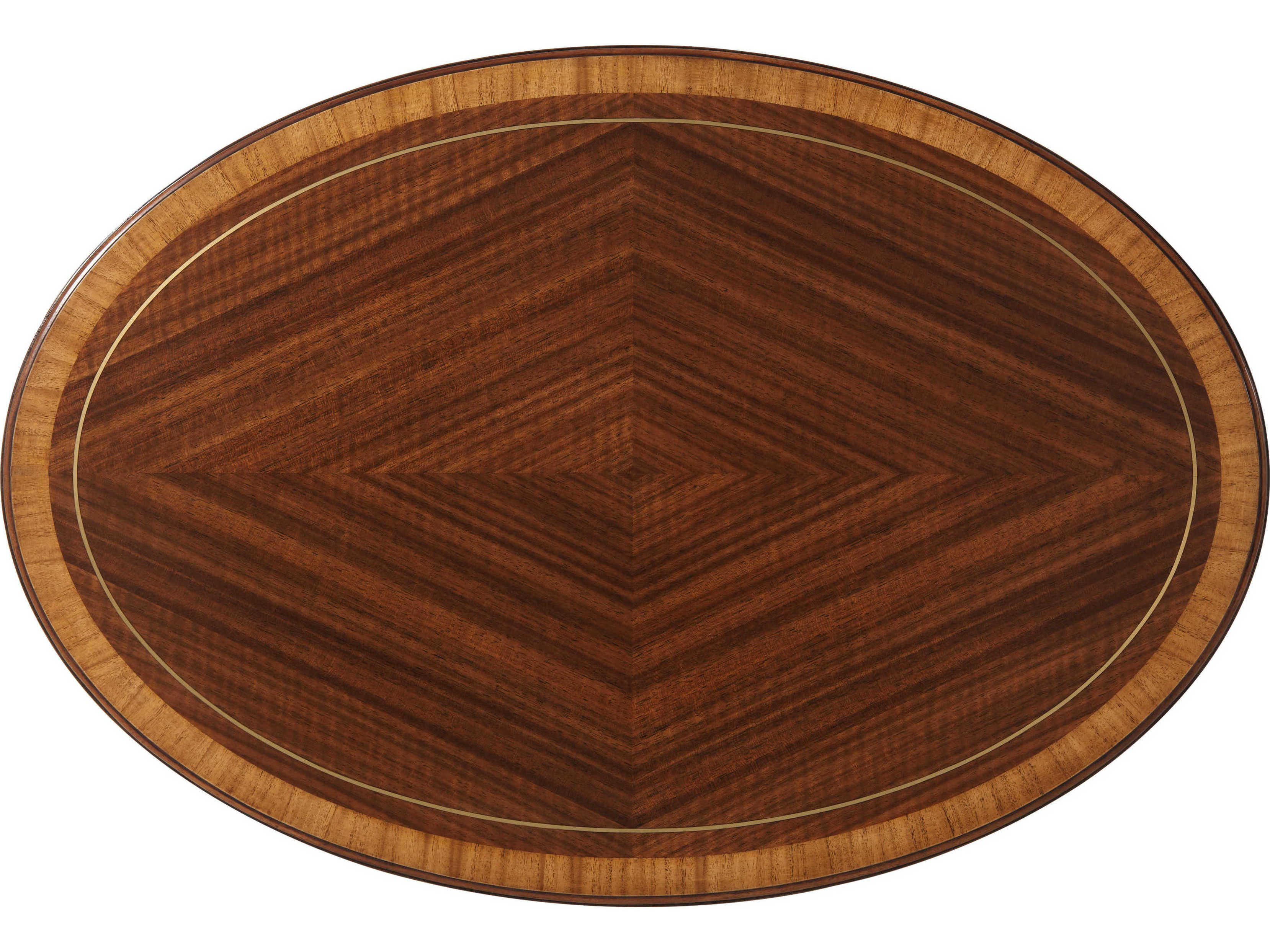 Theodore Alexander Stephen Church Oval Wood Walcot Aleron End Table