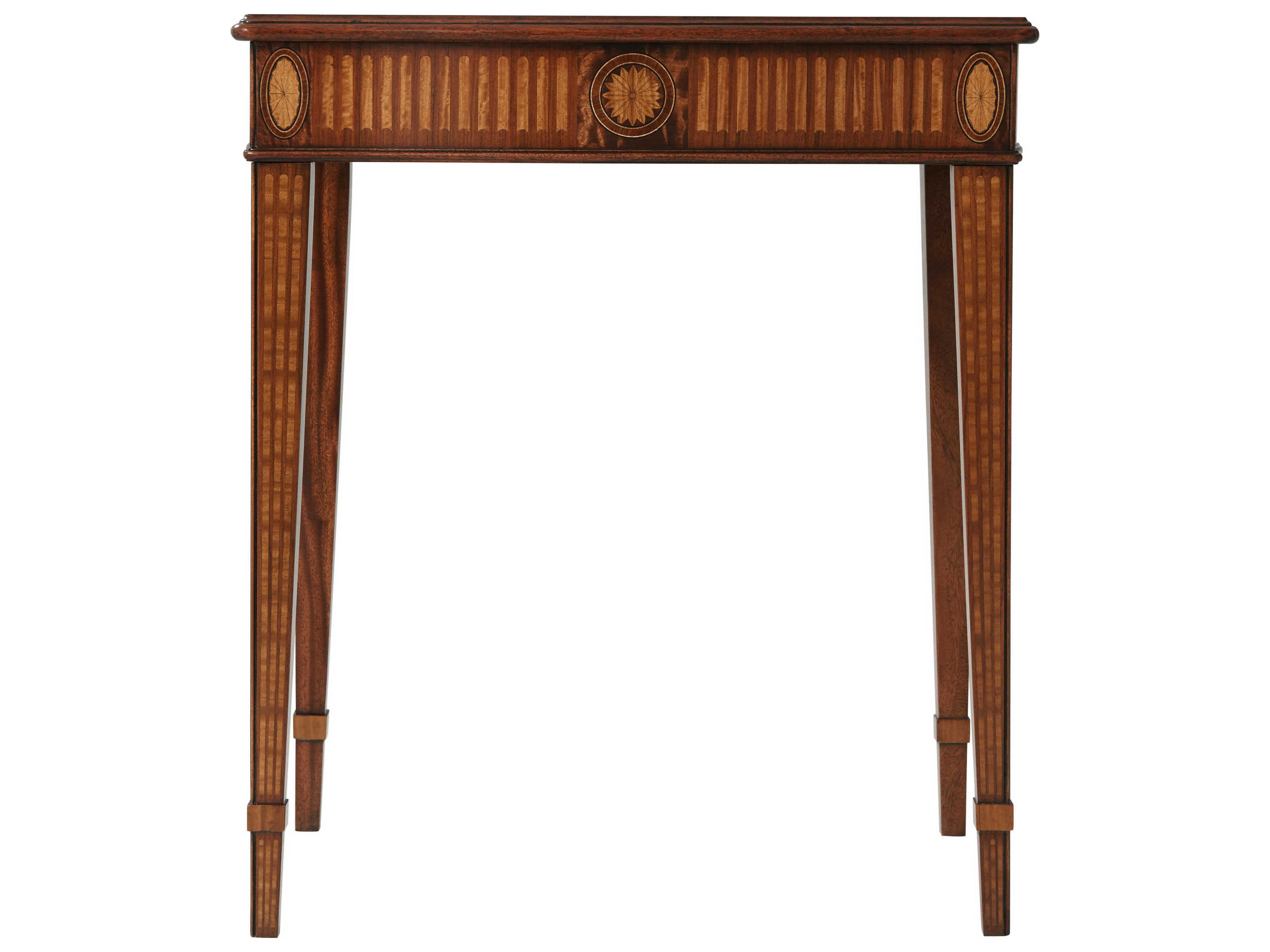 Theodore Alexander Stephen Church Rectangular Wood Gentleman Benoite End Table