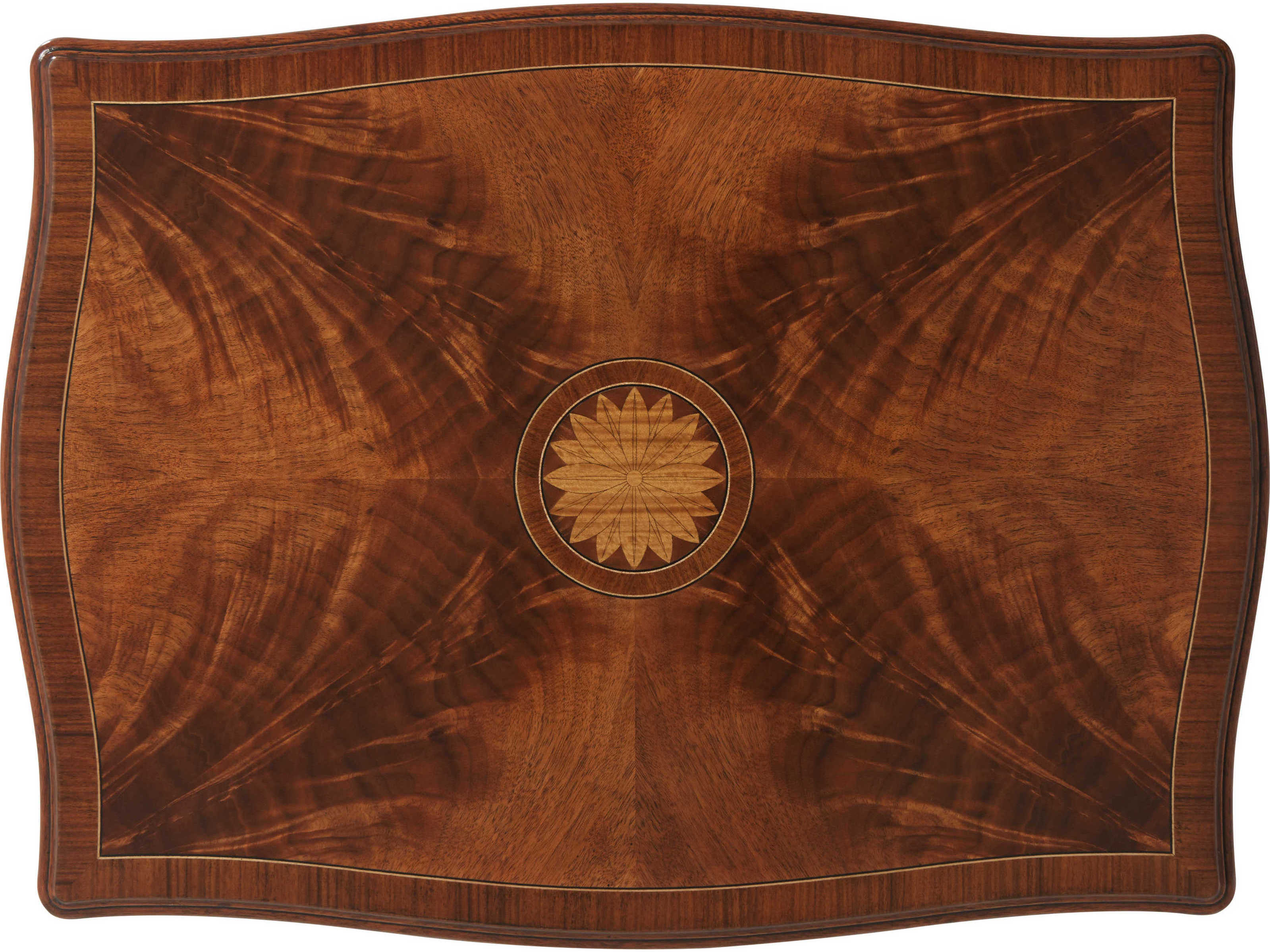 Theodore Alexander Stephen Church Rectangular Wood Gentleman Benoite End Table