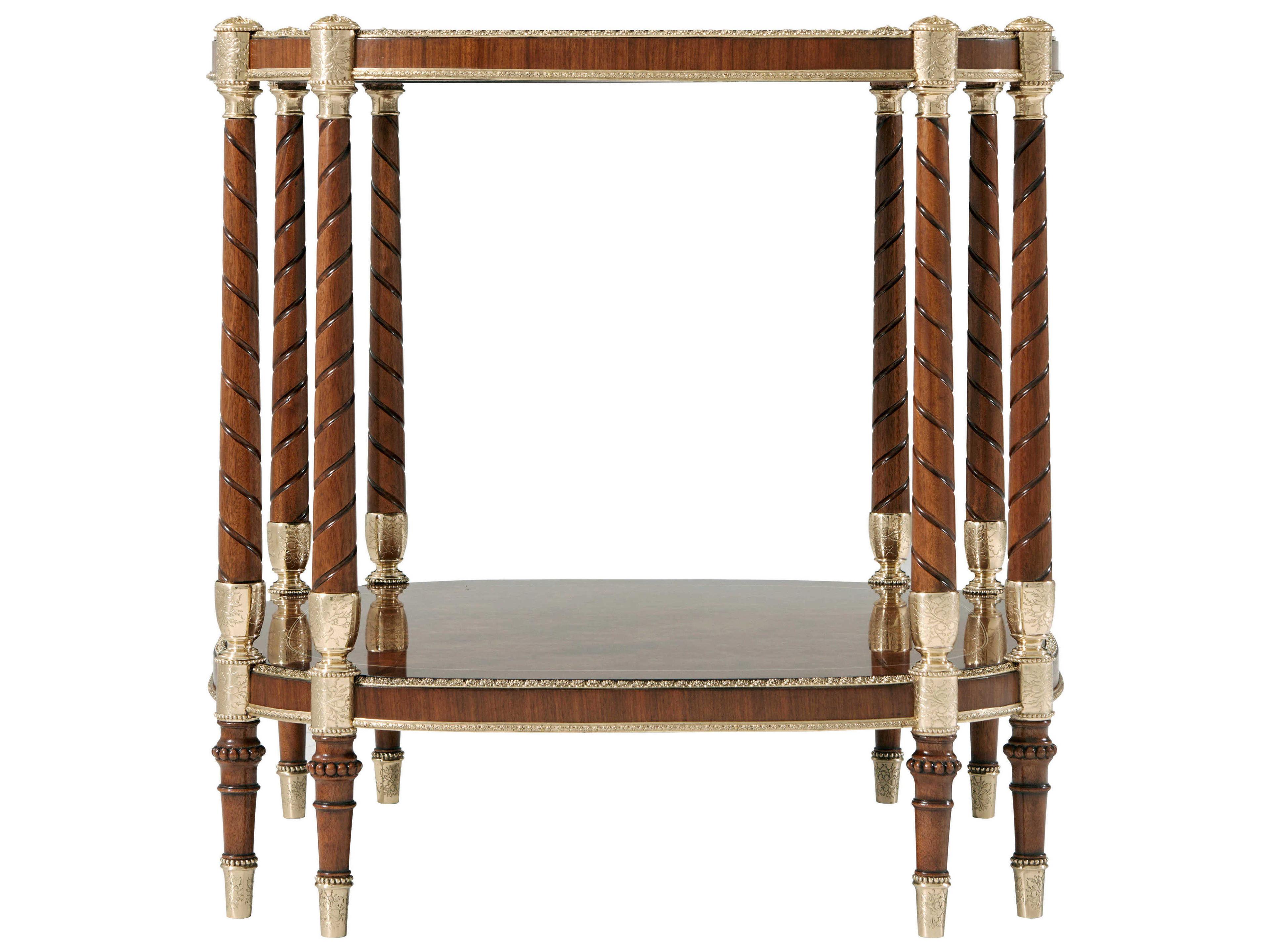 Theodore Alexander Stephen Church Square Wood Winterize The Timothy End Table