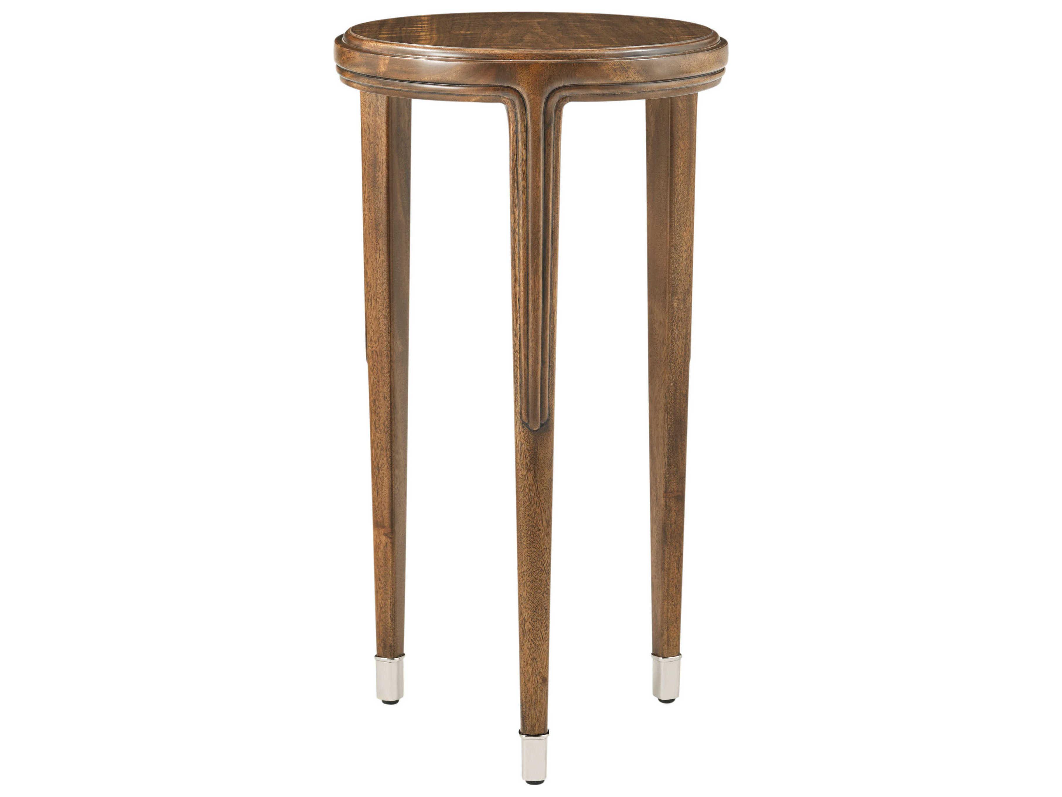 Theodore Alexander Dorchester Round Wood Mayfair Dorchester End Table