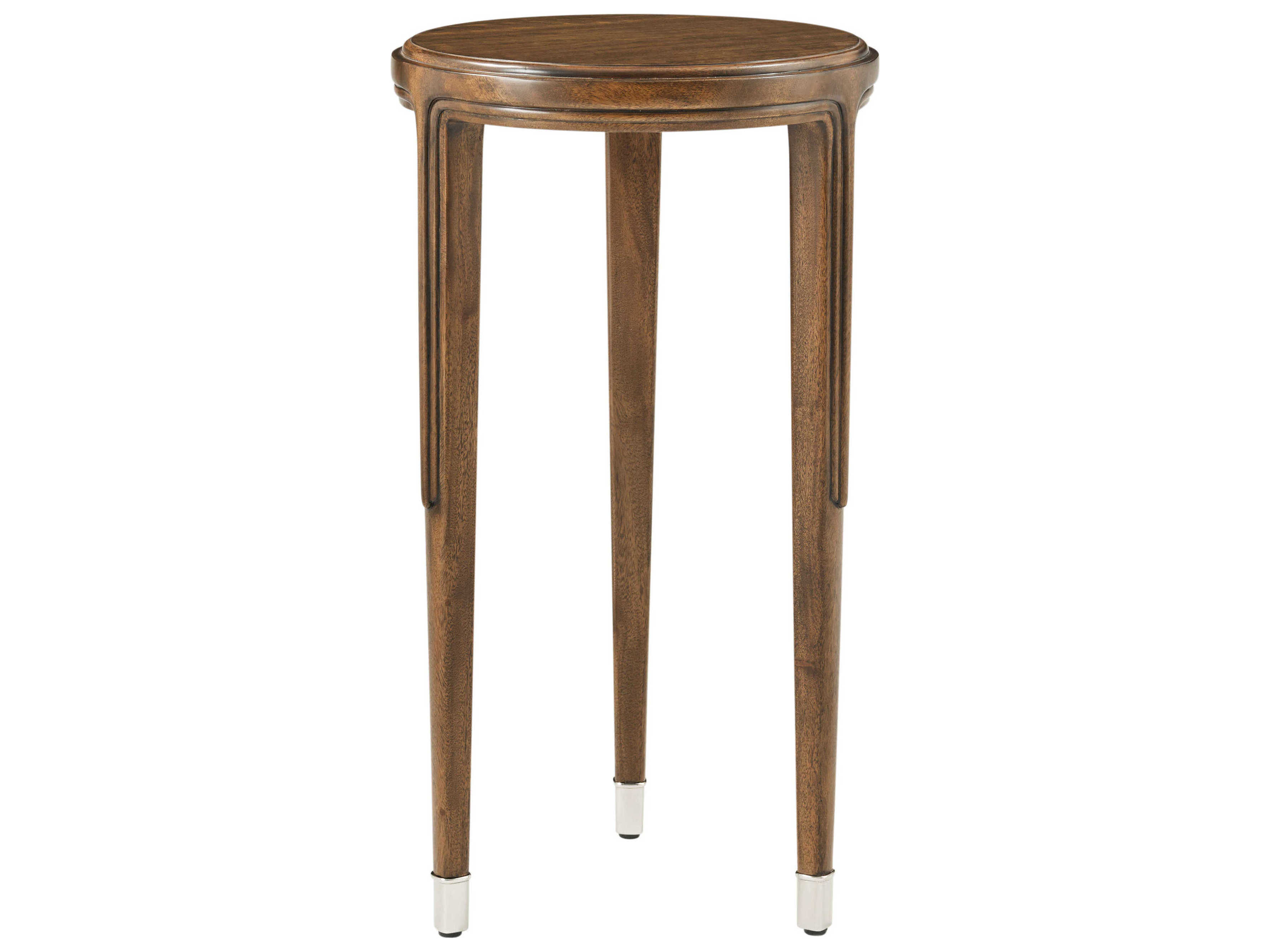 Theodore Alexander Dorchester Round Wood Mayfair Dorchester End Table