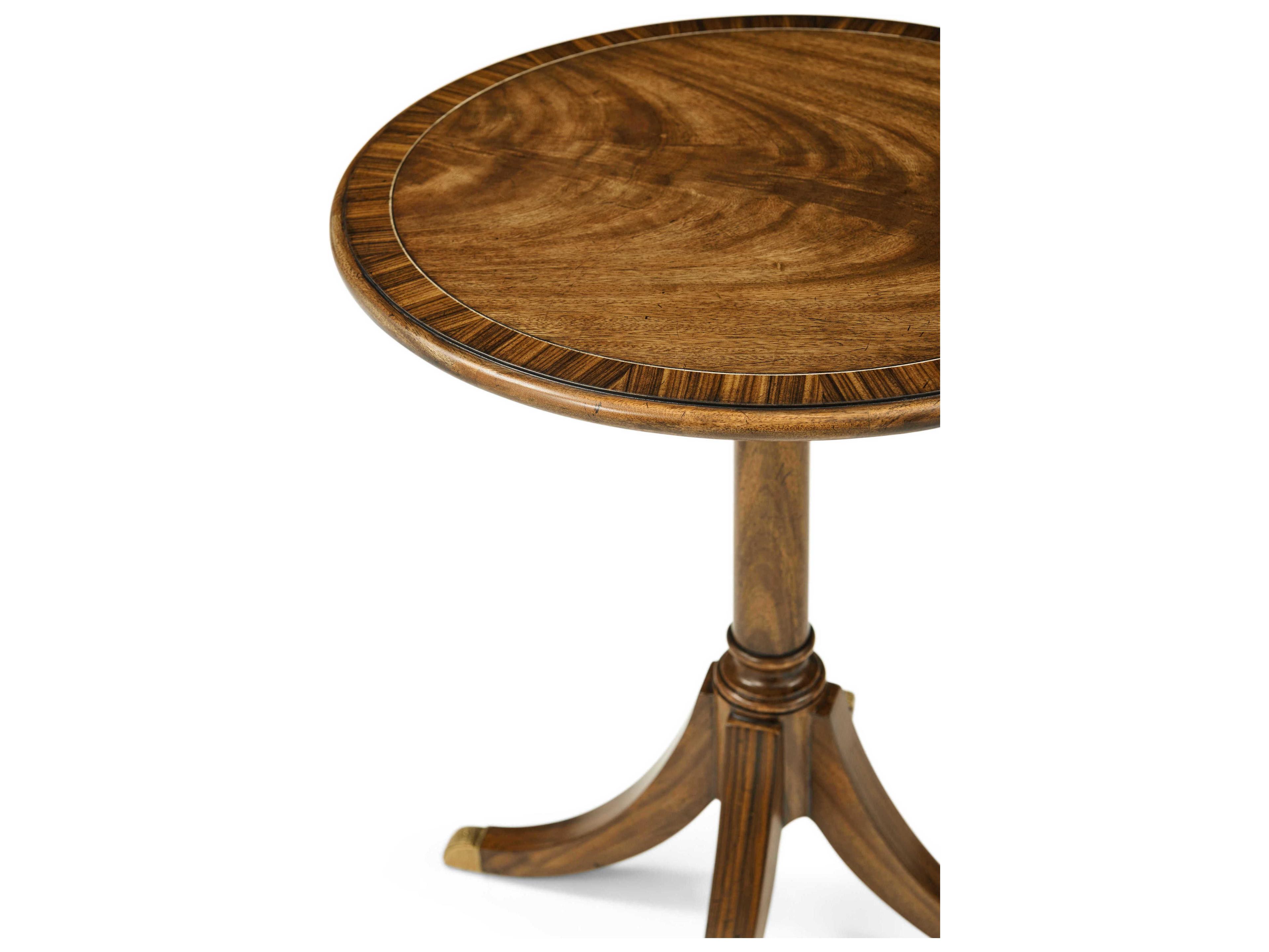 Theodore Alexander Sloane Round Wood Sc Cerejeira Sloane End Table
