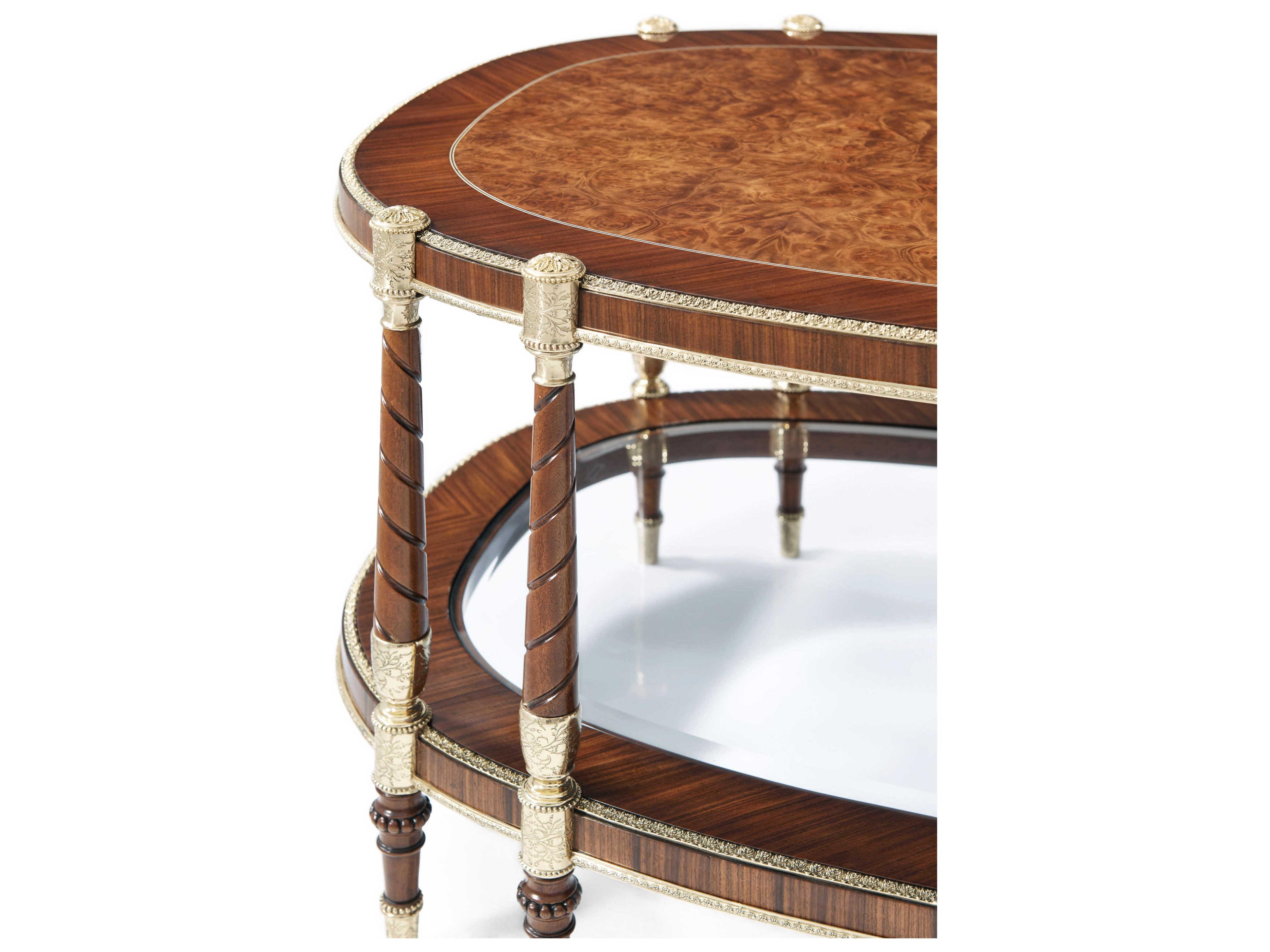 Theodore Alexander Stephen Church Oval Wood Winterize The Timothy Cocktail Table