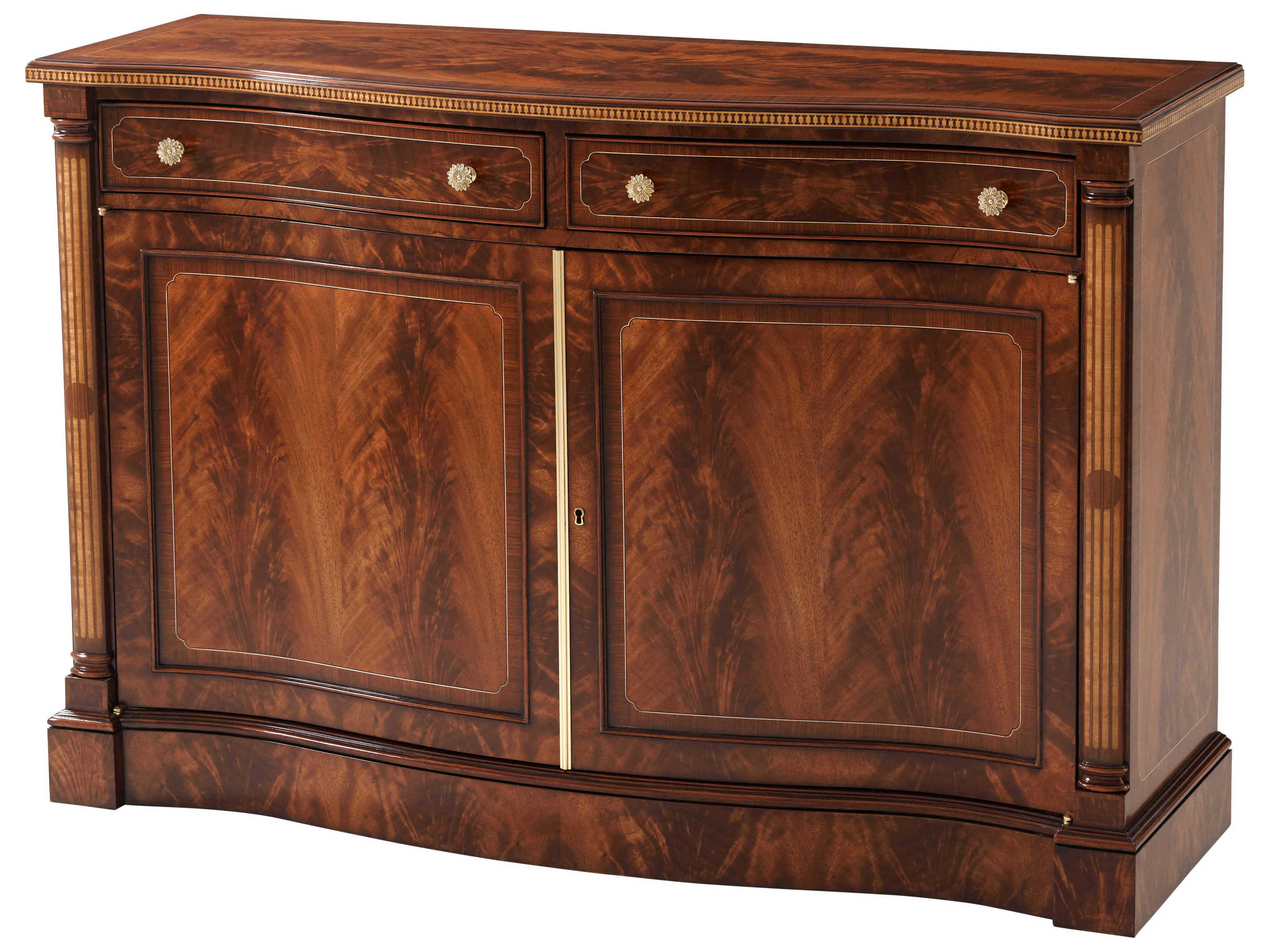 Theodore Alexander The English Cabinet Maker Gentleman Brown Mahogany Wood Tristam Accent Chest