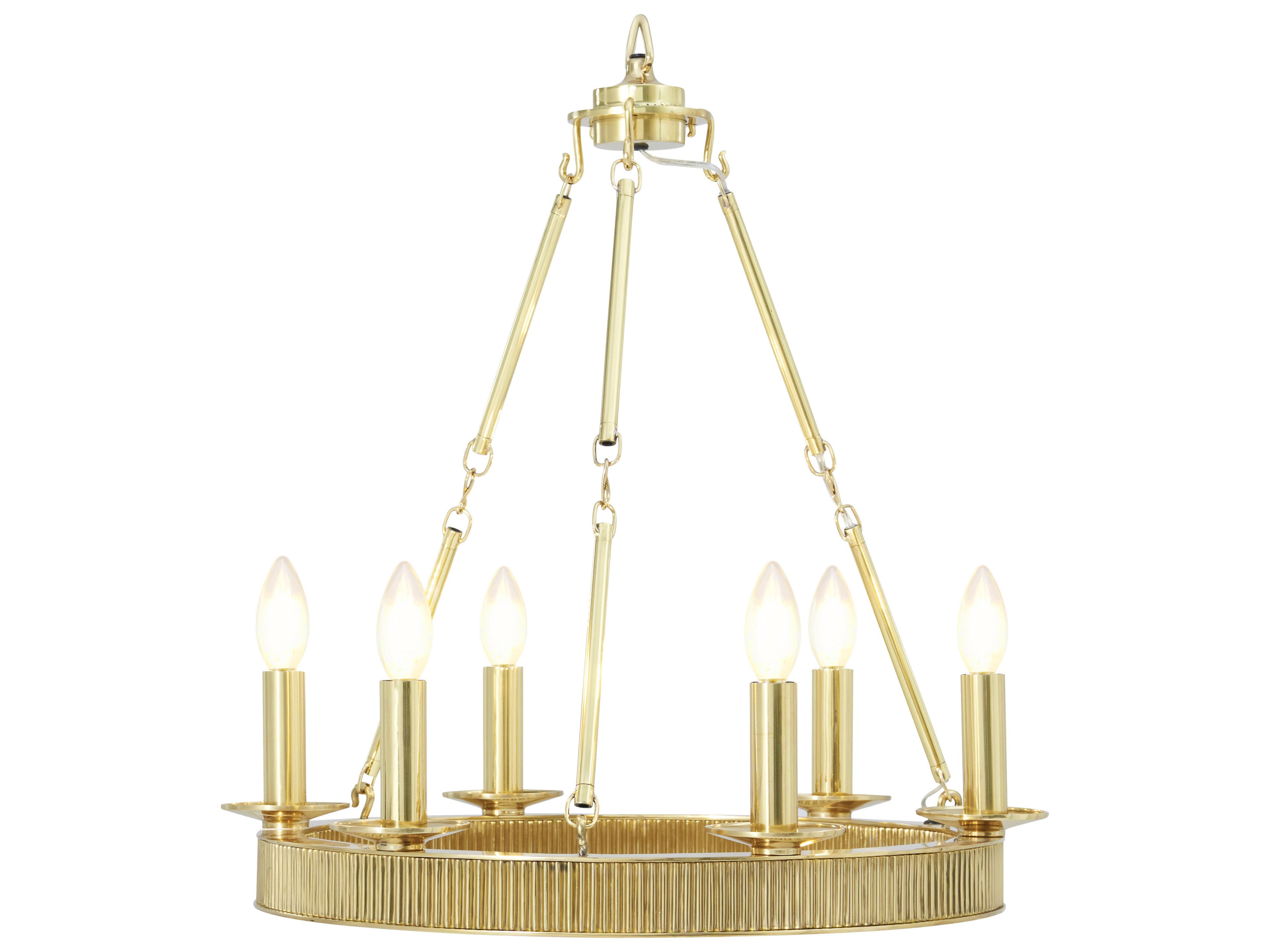 Theodore Alexander Ta Illuminations Gold Round Chandelier