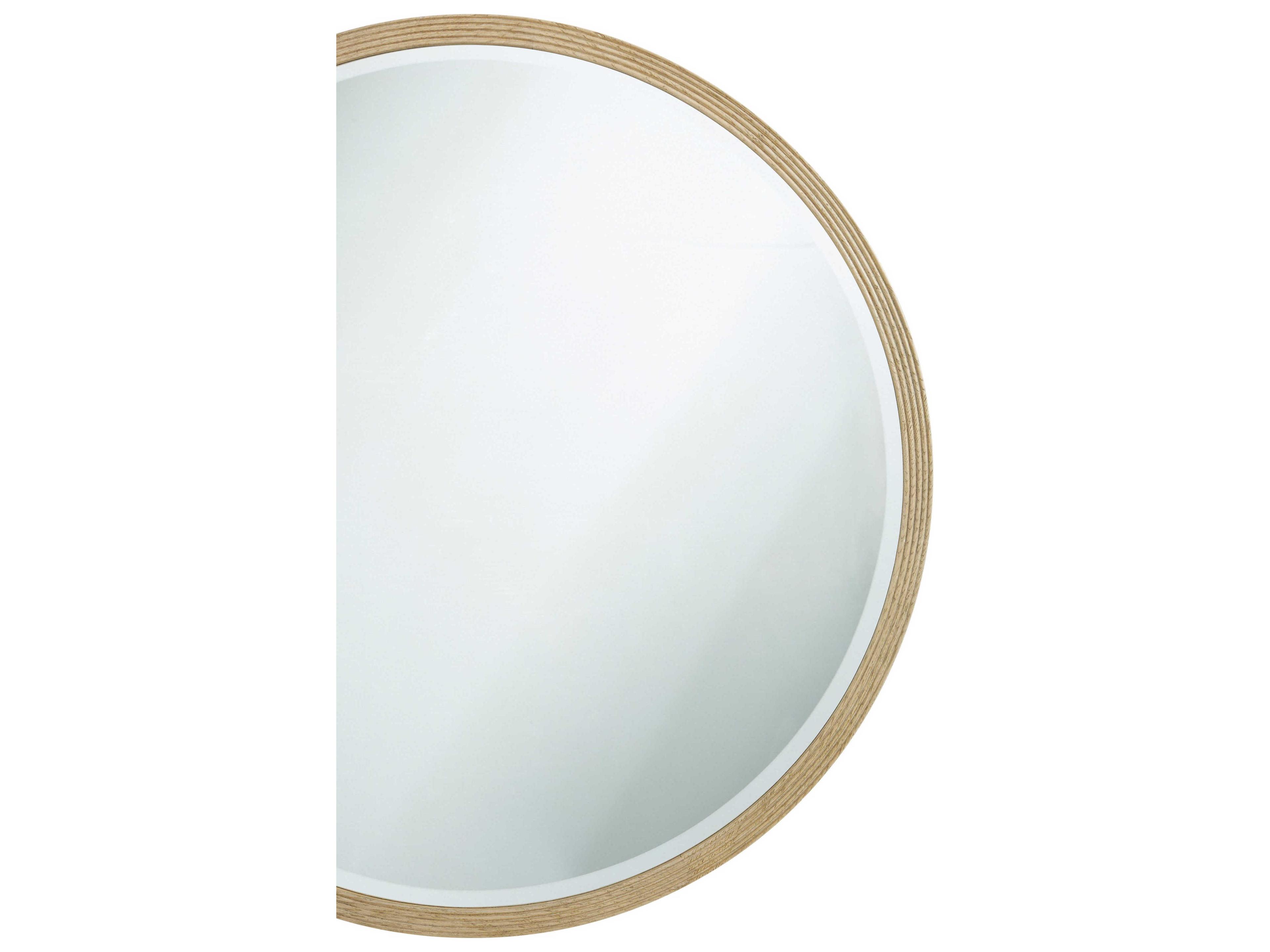 Theodore Alexander Balboa Round Lido Coastal Grey Wall Mirror
